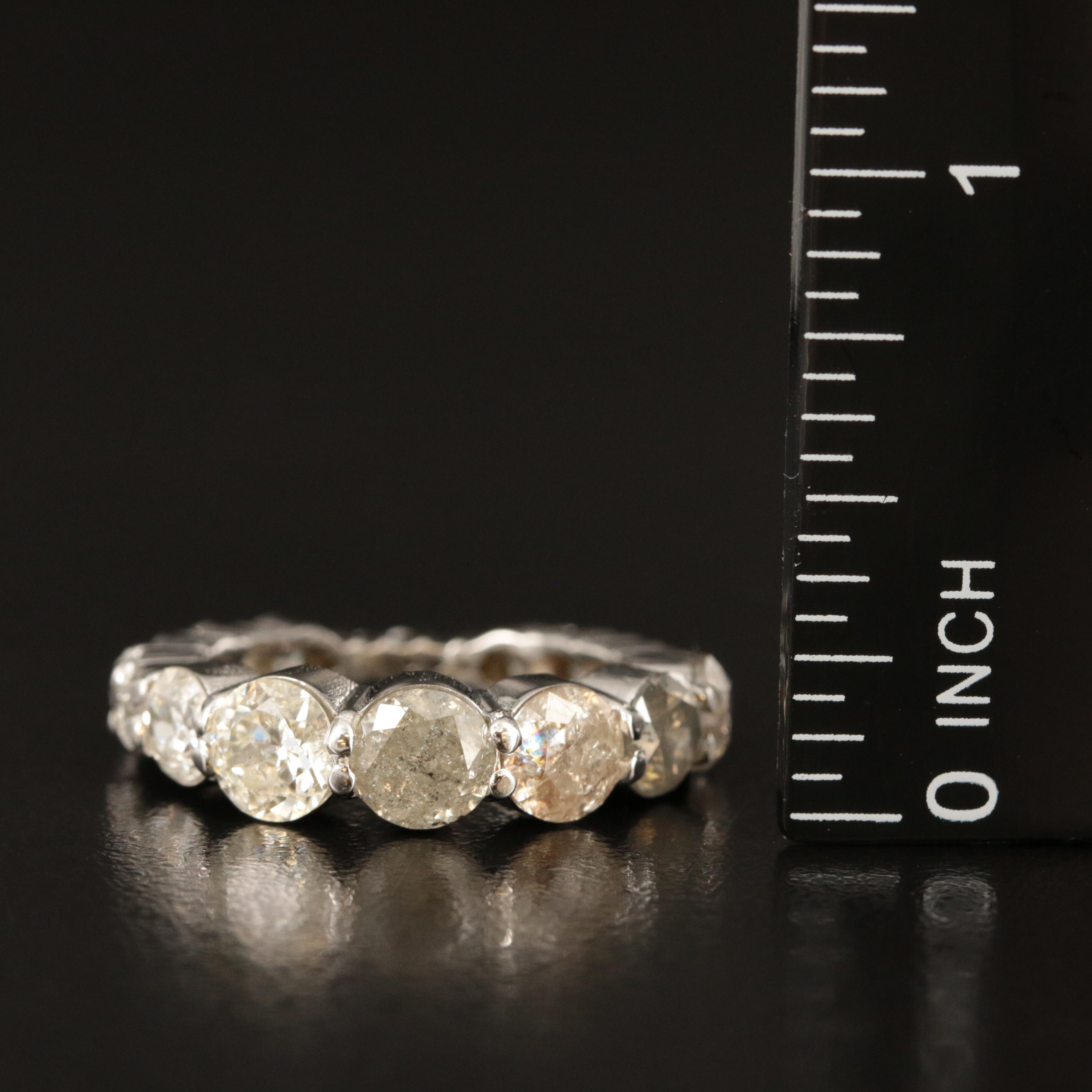 14K 4.75 CTW Diamond Graduated Eternity Band