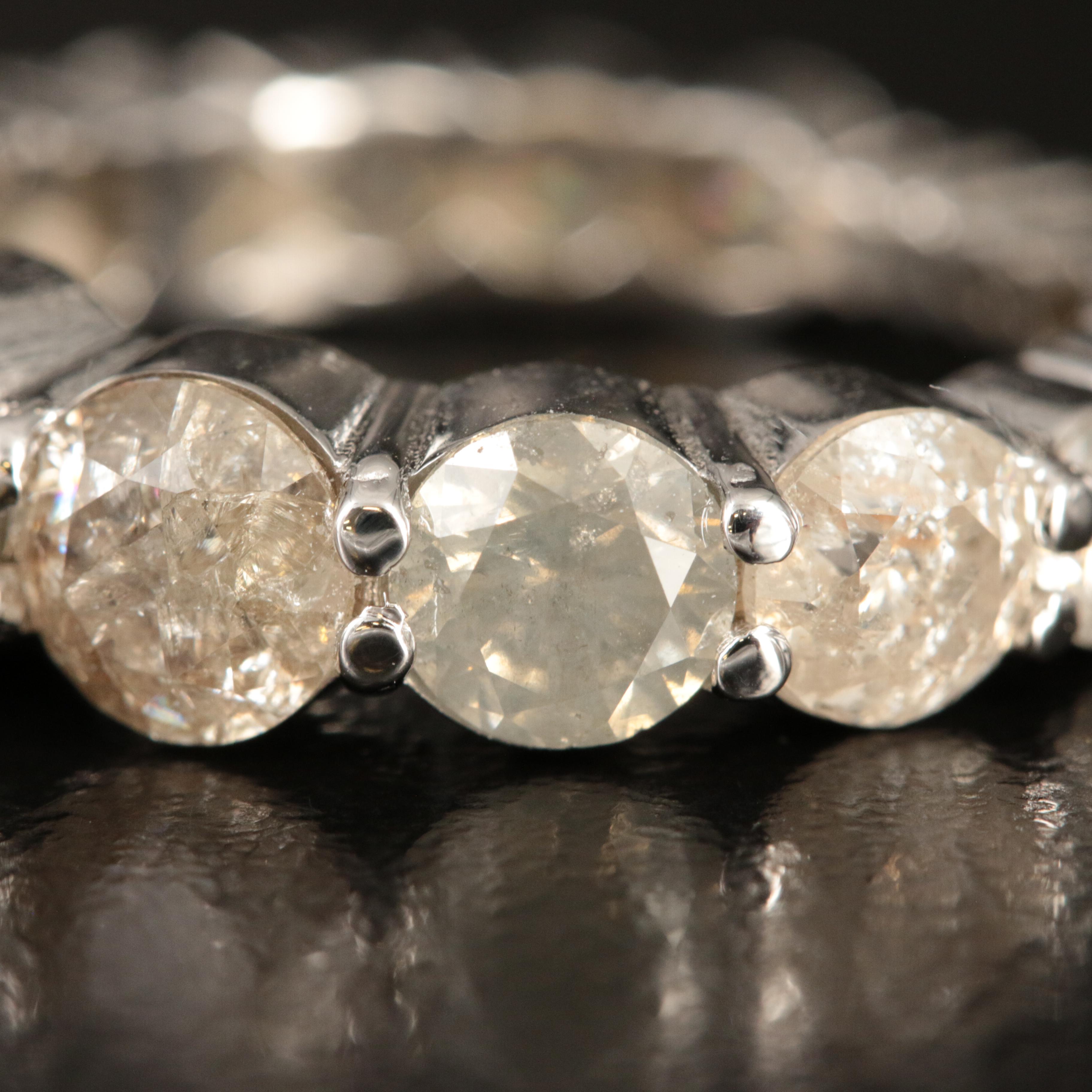 14K 4.75 CTW Diamond Graduated Eternity Band