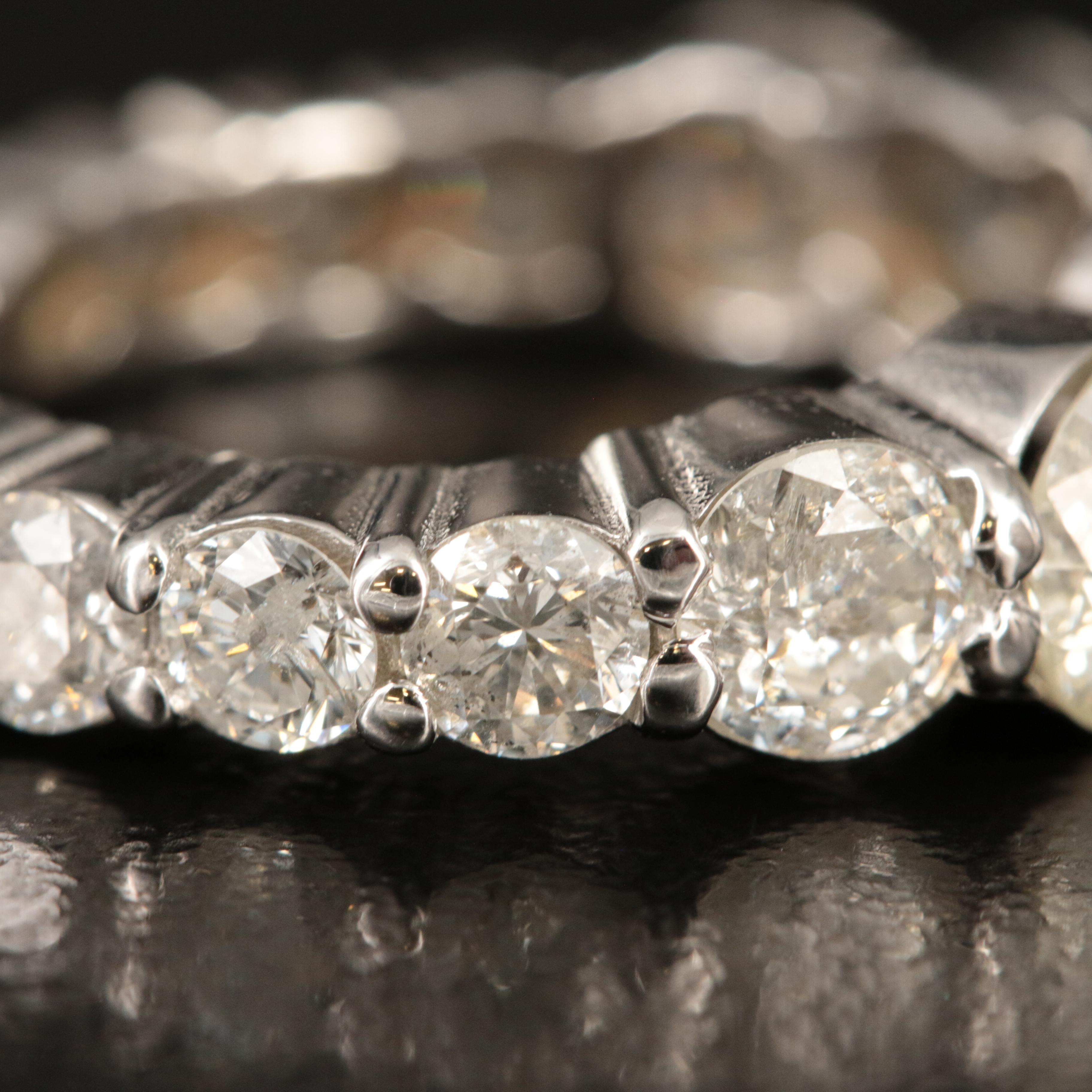 14K 4.75 CTW Diamond Graduated Eternity Band