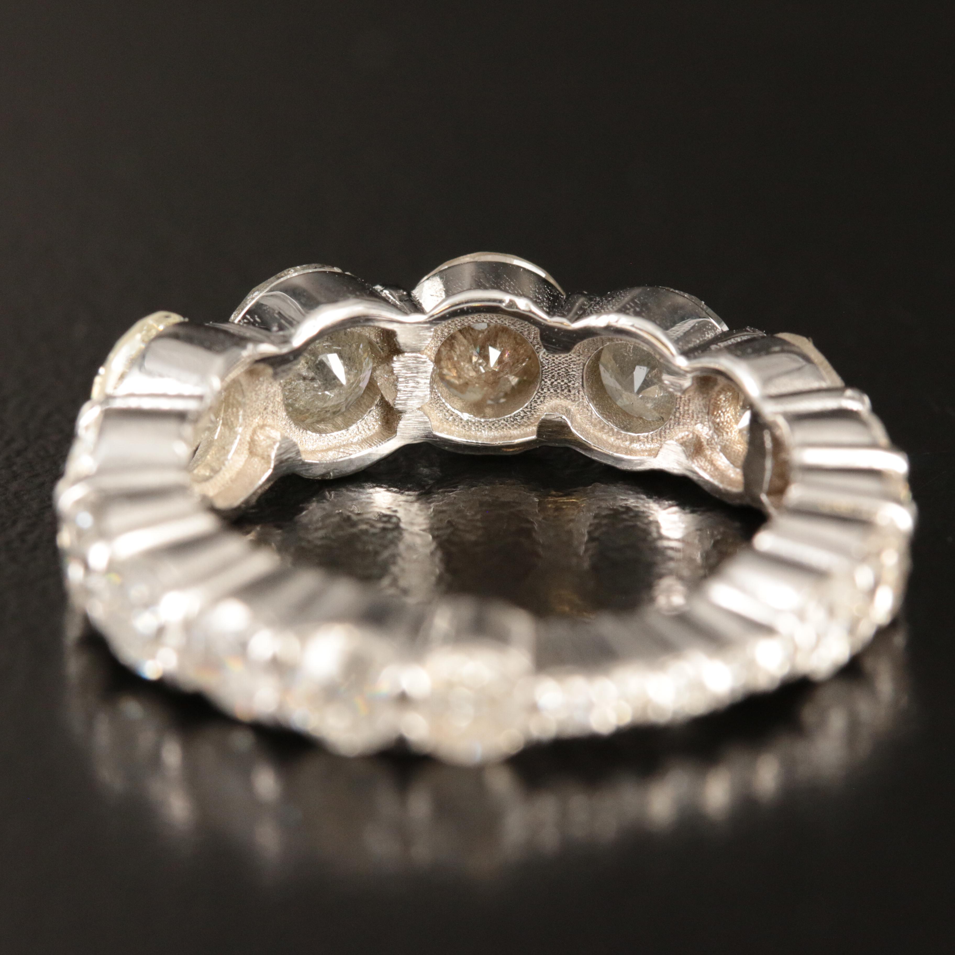 14K 4.75 CTW Diamond Graduated Eternity Band