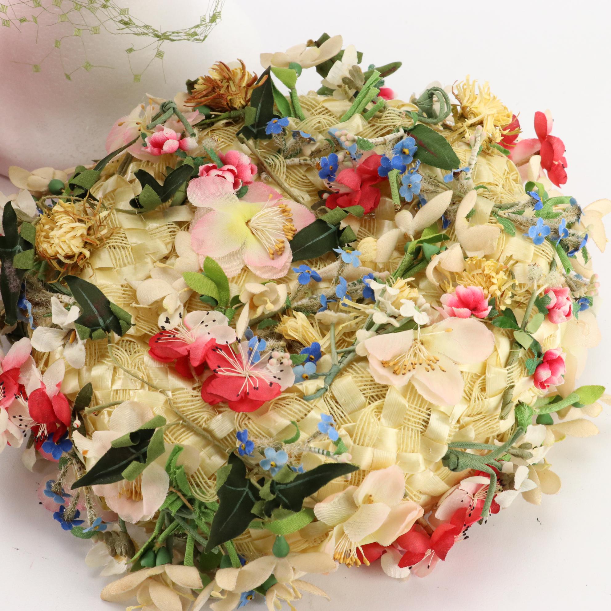 Trebor, Toppettes and Other Floral Hats, Mid-20th Century