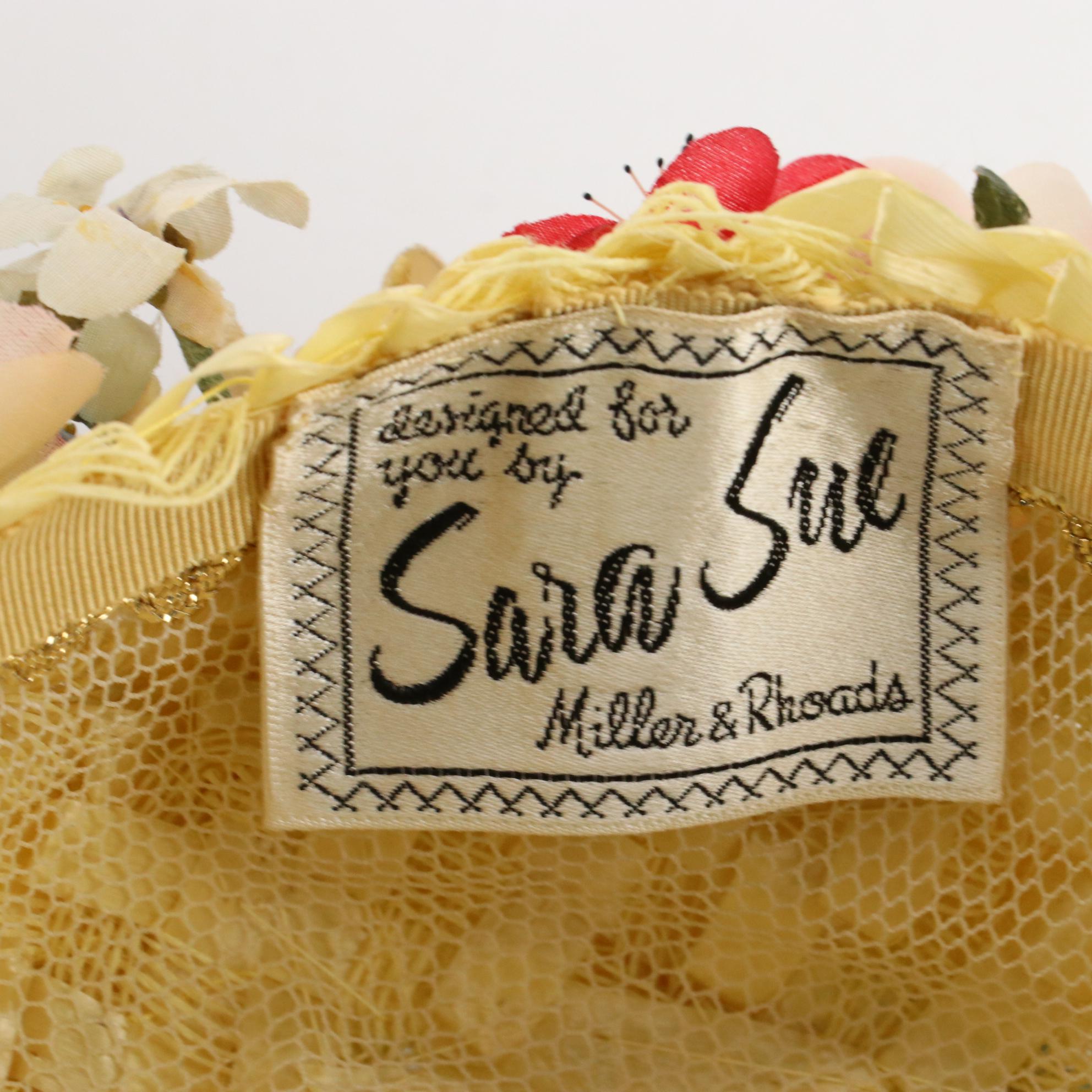 Trebor, Toppettes and Other Floral Hats, Mid-20th Century