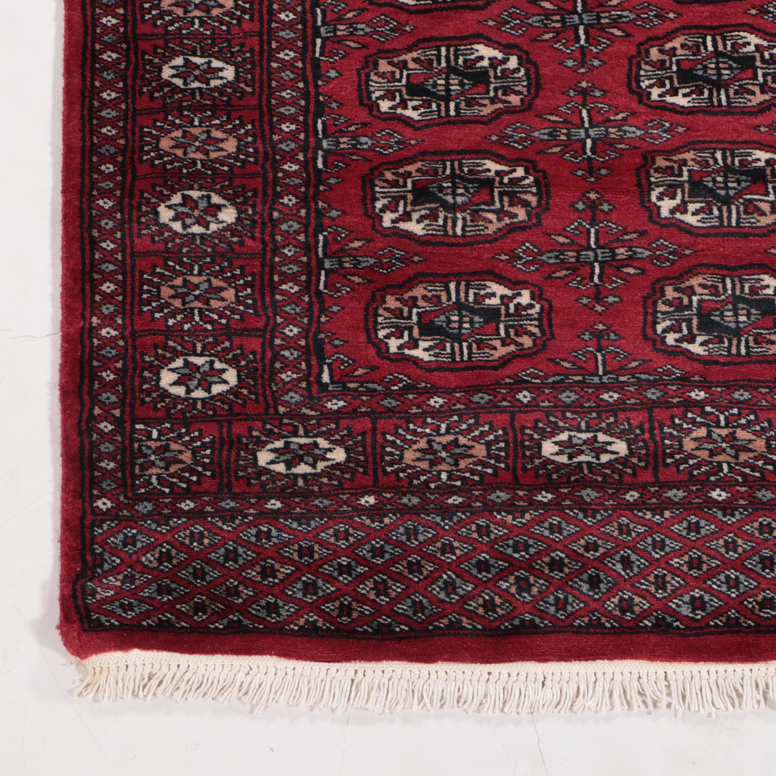 2'8 x 12'4 Hand-Knotted Pakistani Bokhara Carpet Runner