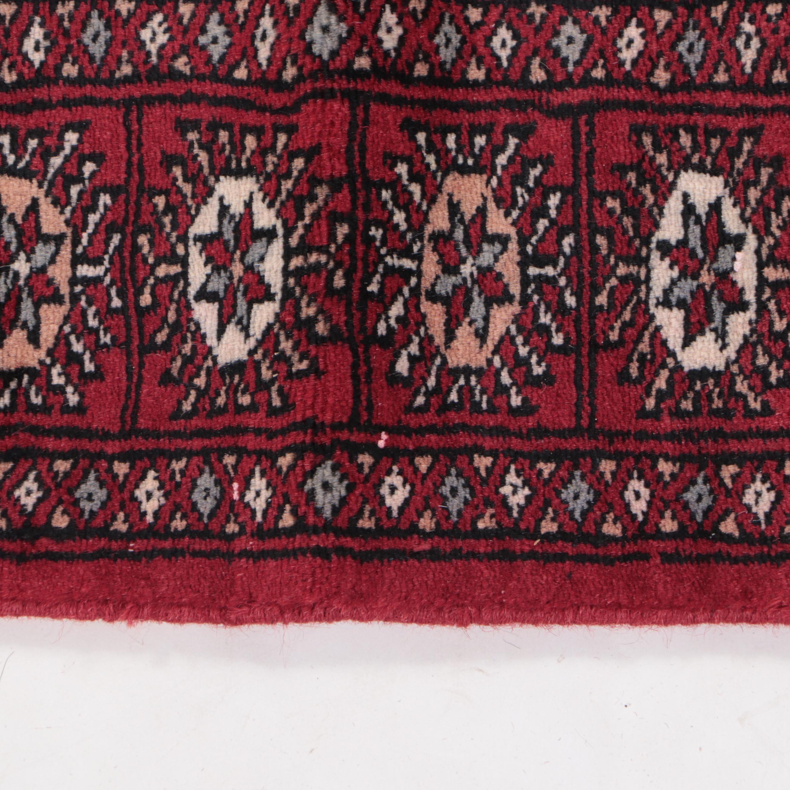 2'8 x 12'4 Hand-Knotted Pakistani Bokhara Carpet Runner