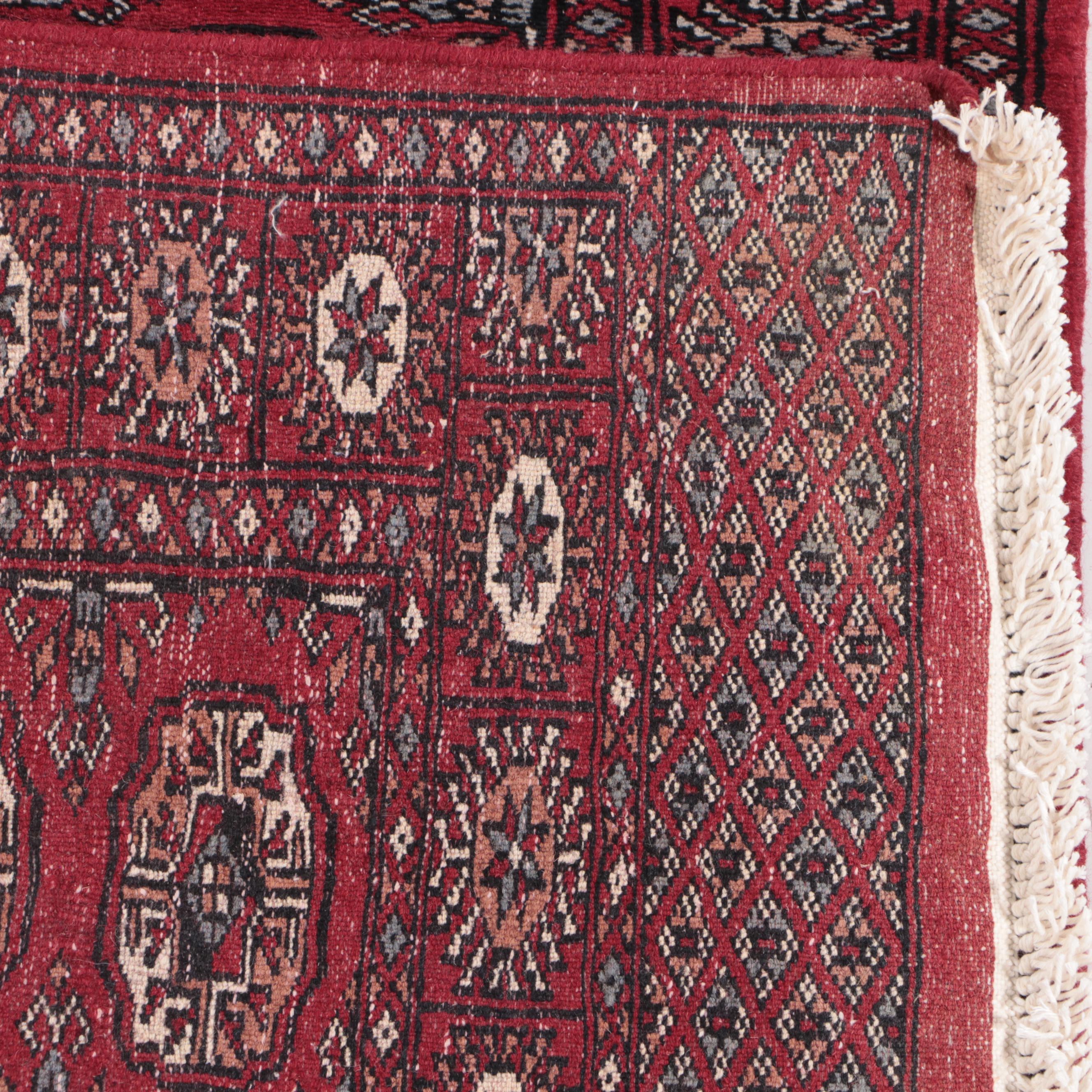 2'8 x 12'4 Hand-Knotted Pakistani Bokhara Carpet Runner