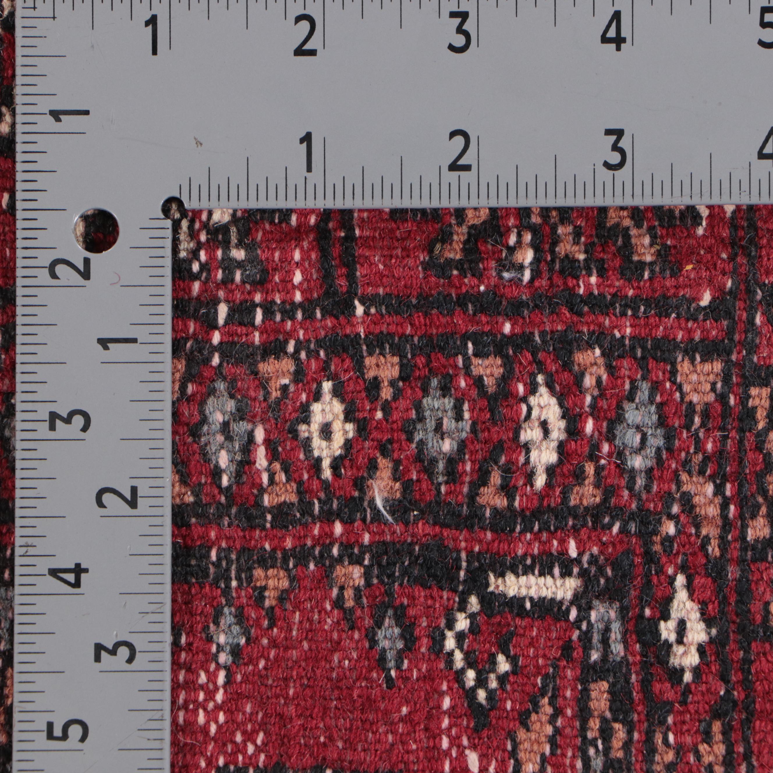 2'8 x 12'4 Hand-Knotted Pakistani Bokhara Carpet Runner