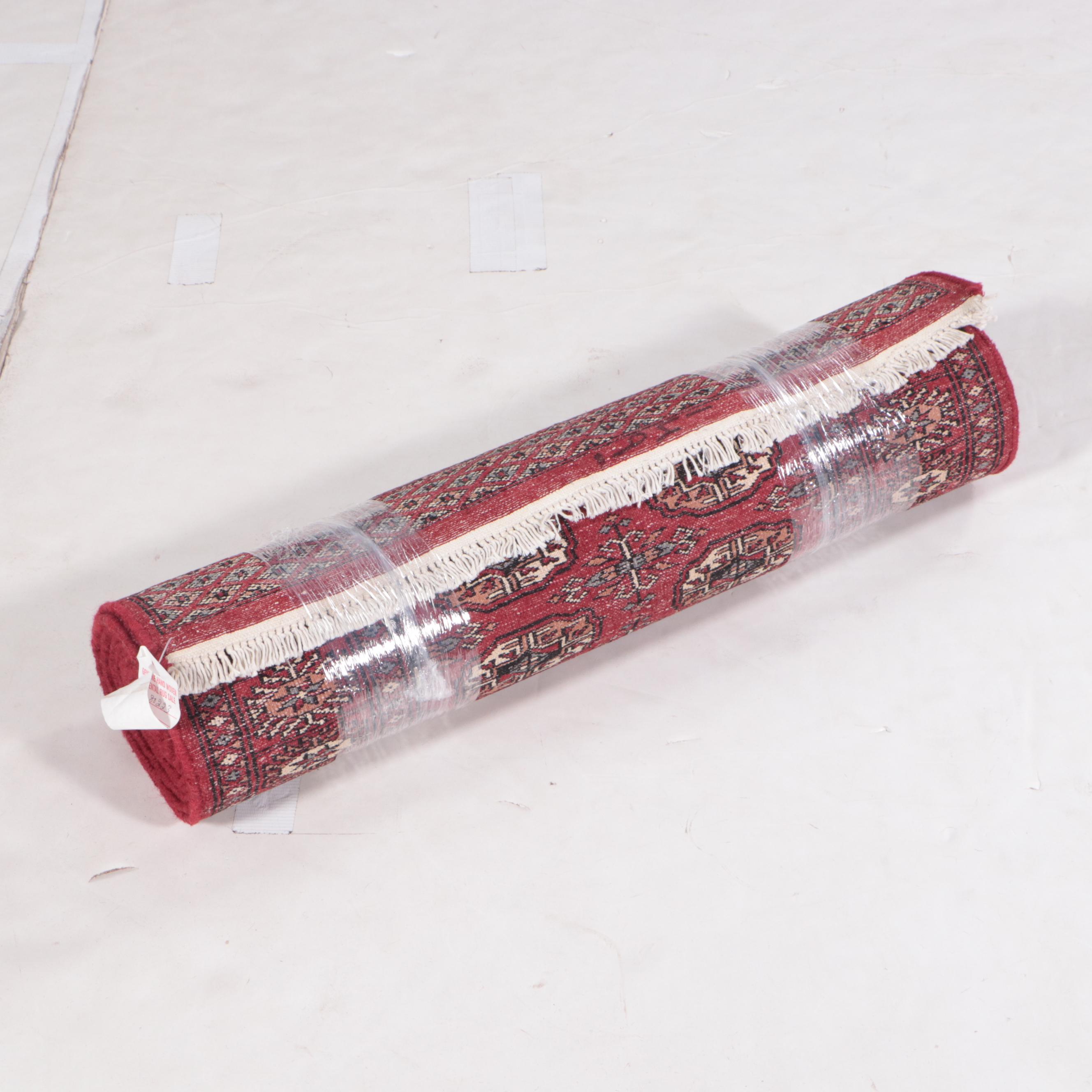 2'8 x 12'4 Hand-Knotted Pakistani Bokhara Carpet Runner