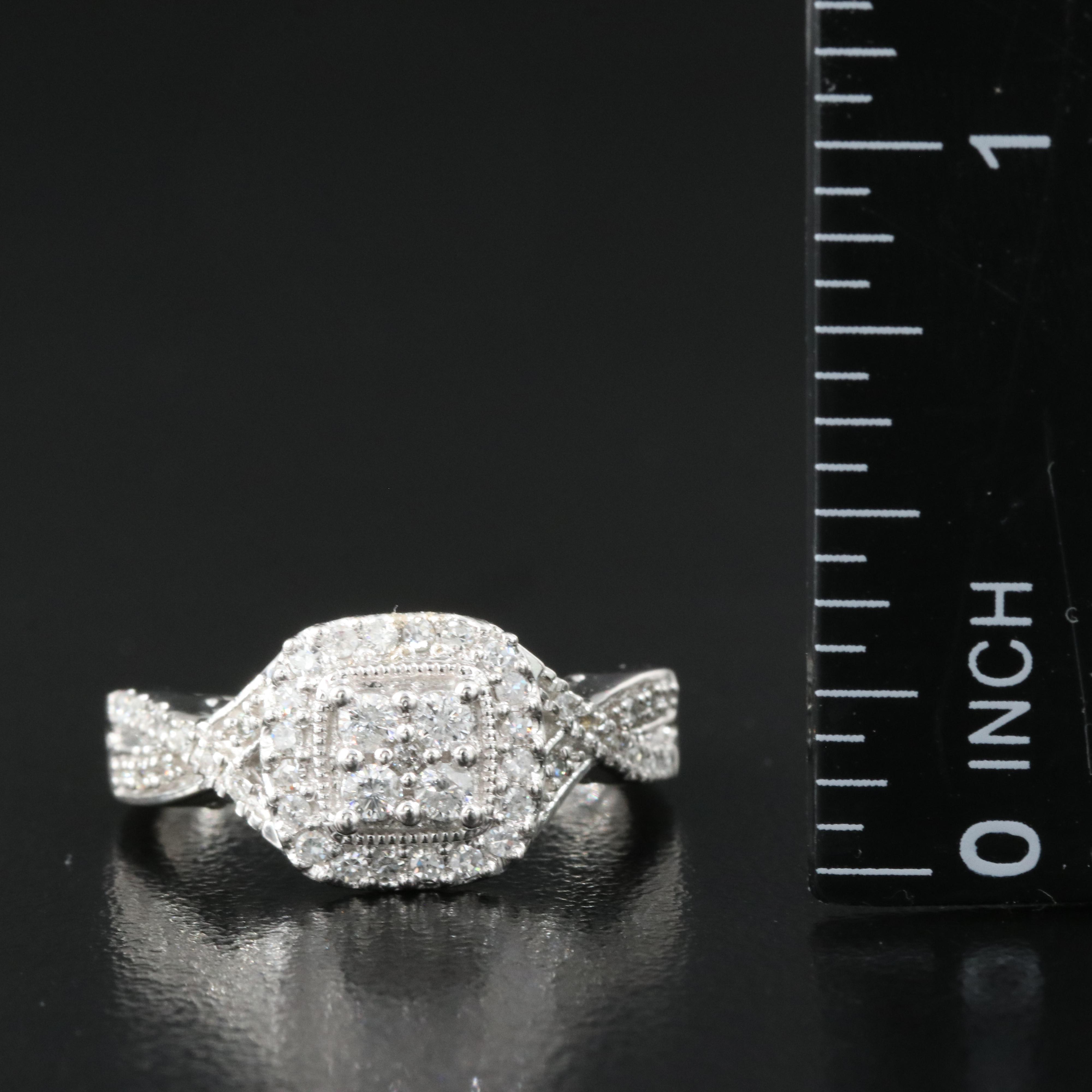 14K 0.45 CTW Diamond Ring and Band Set