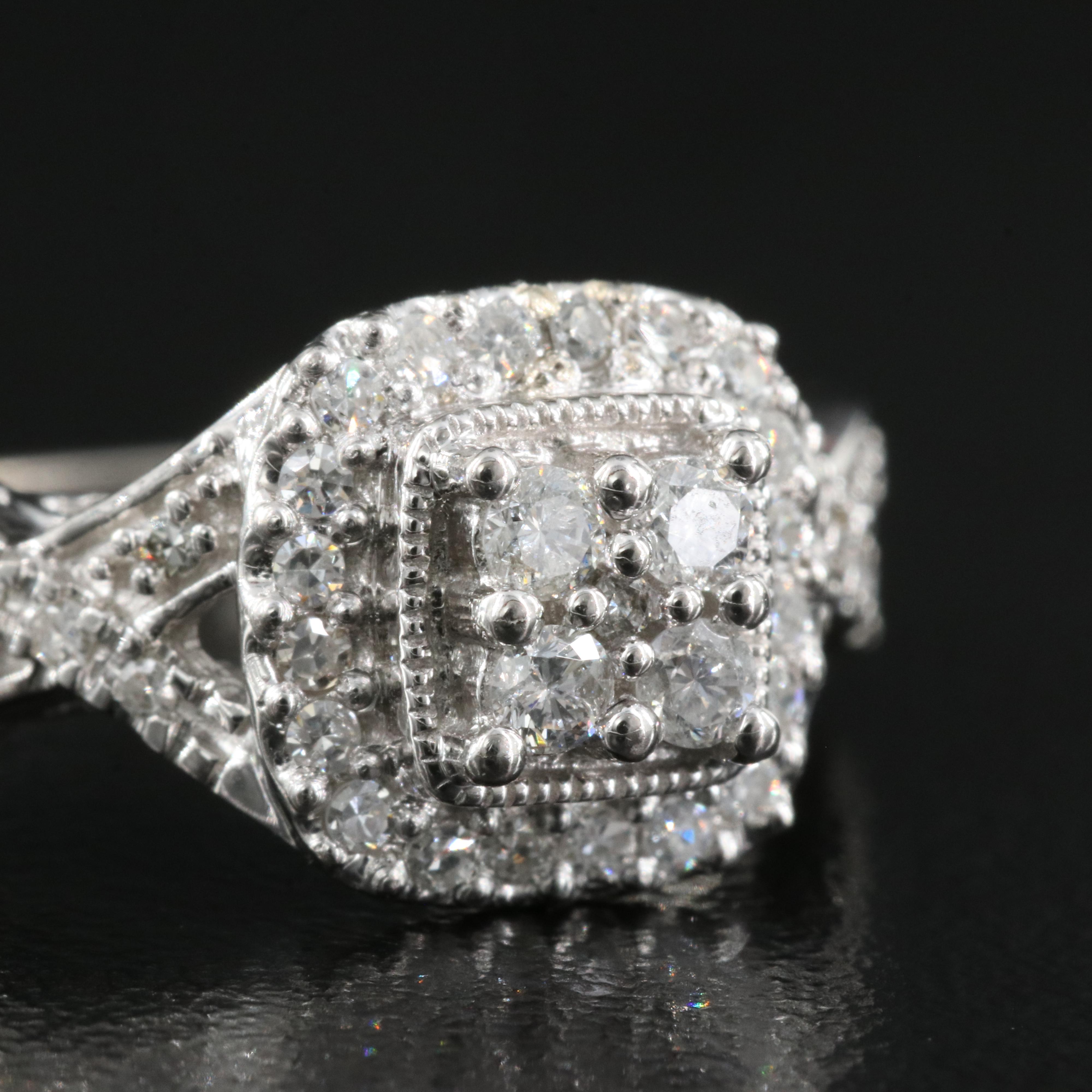 14K 0.45 CTW Diamond Ring and Band Set