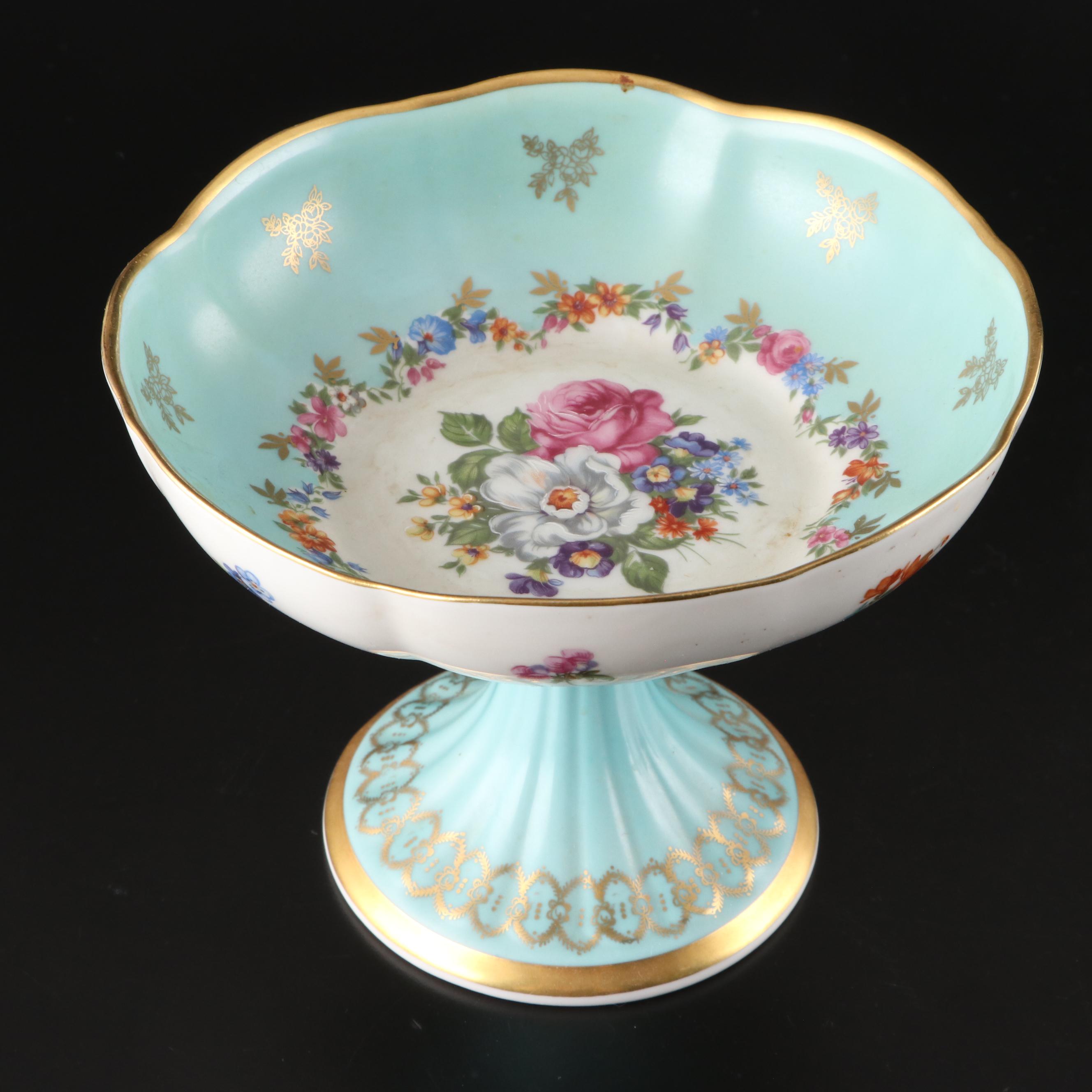 Schumann German Porcelain Tazza with Other Tableware and Accessories