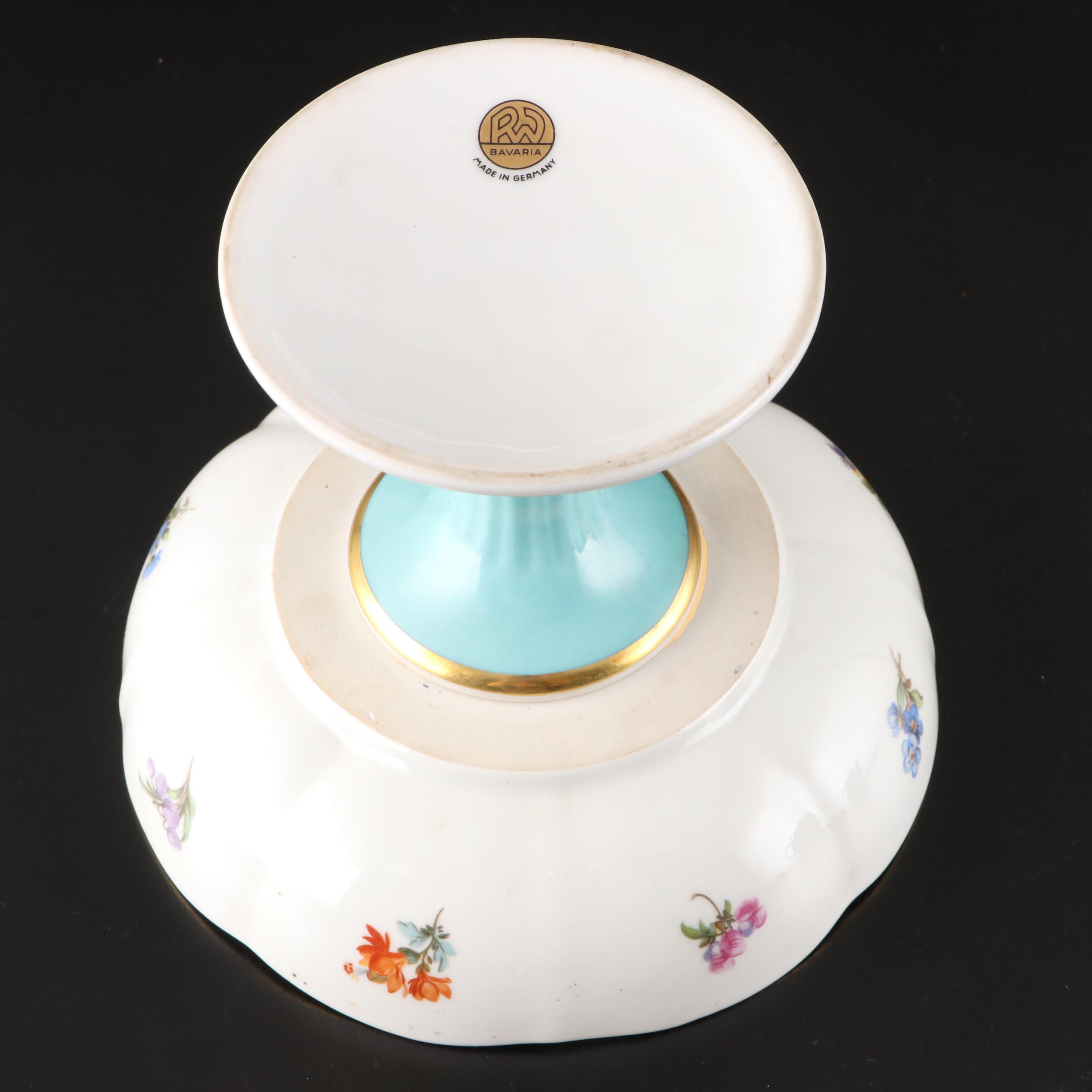 Schumann German Porcelain Tazza with Other Tableware and Accessories