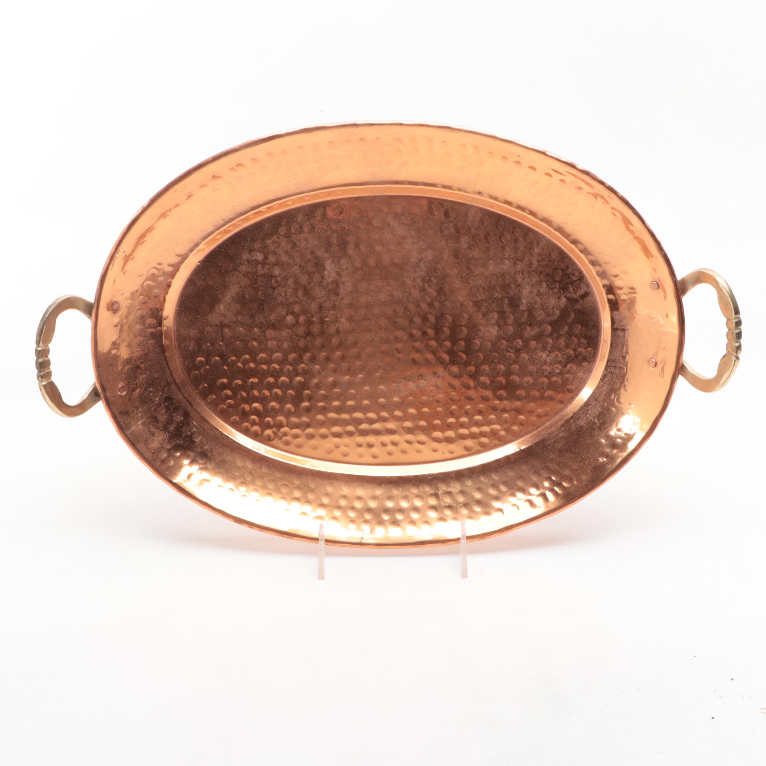 Stags Head Metal Centerpiece Bowl, Copper Tray, and More