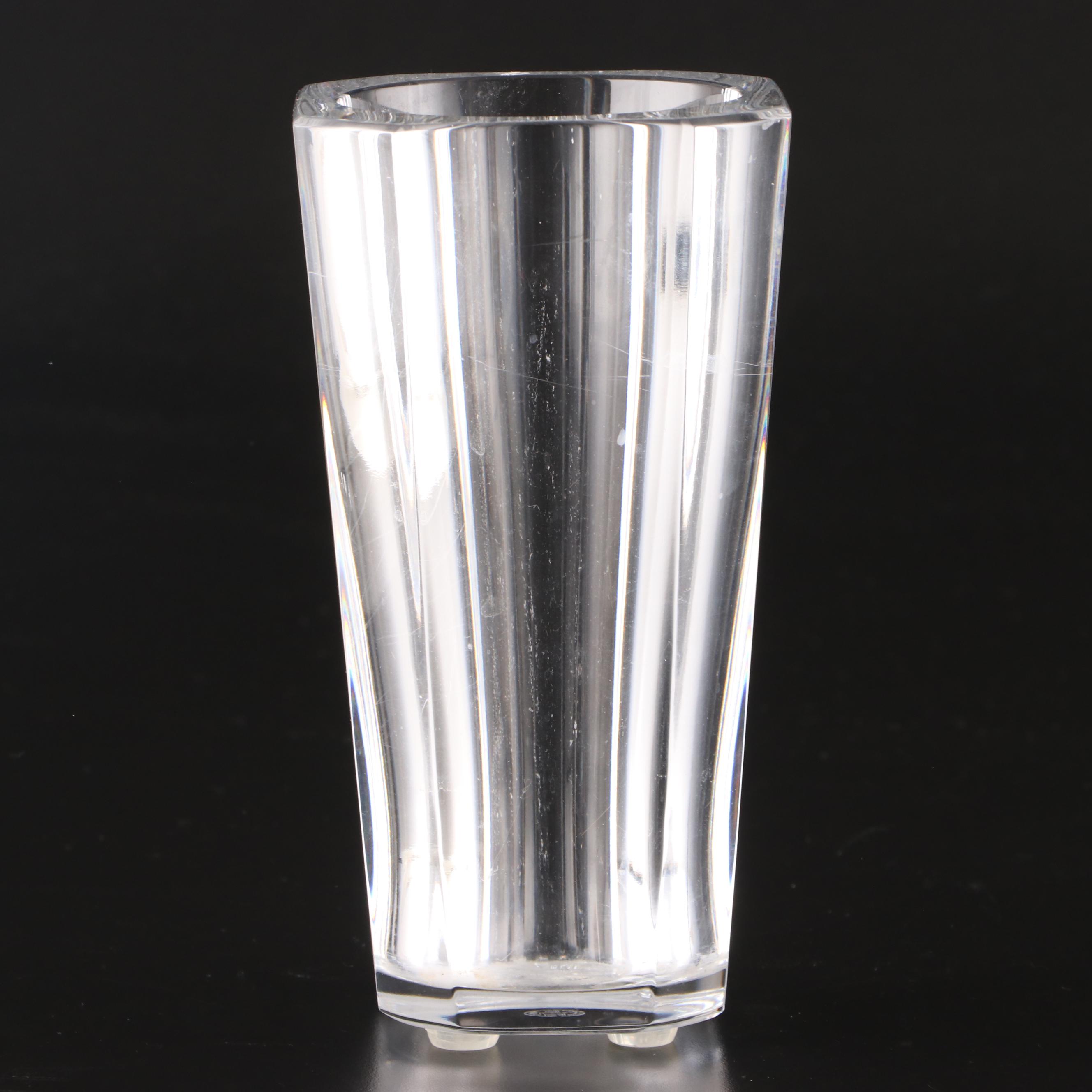 Baccarat "Diane" Clear Crystal Flower Vase