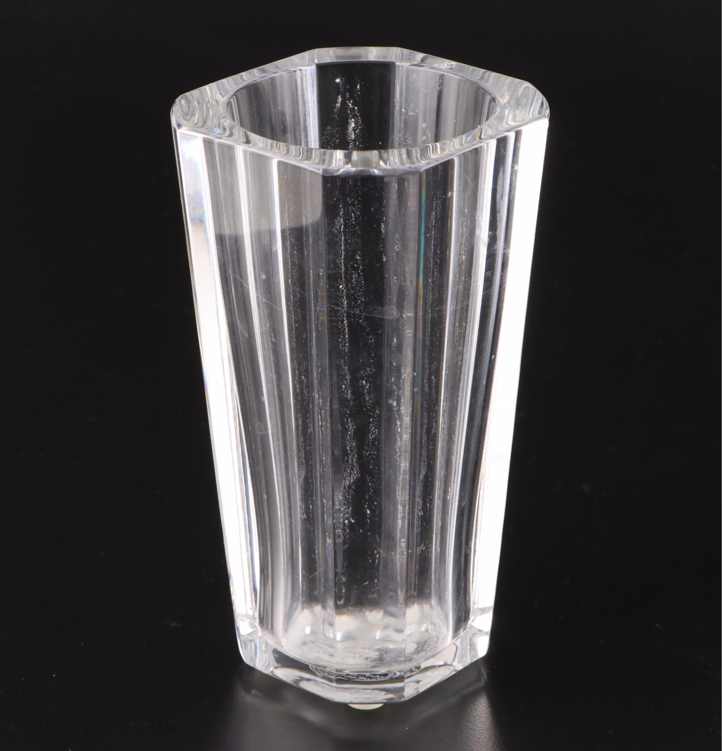 Baccarat "Diane" Clear Crystal Flower Vase