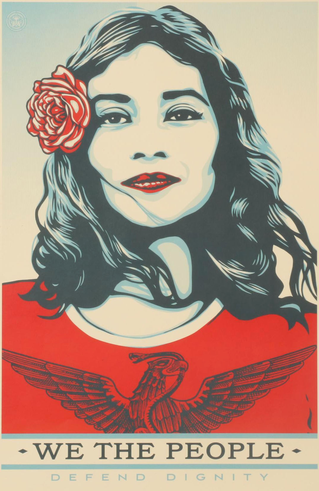 Shepard Fairey for Amplifier Offset Poster "We the People: Defend Dignity"