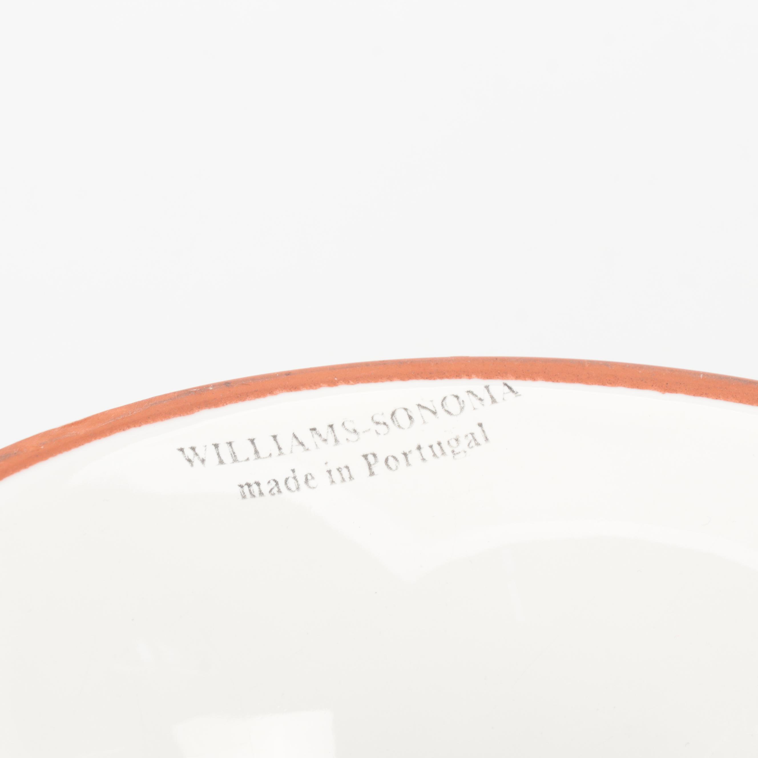 William Sonoma Terracotta Centerpiece Bowl with Other Serveware