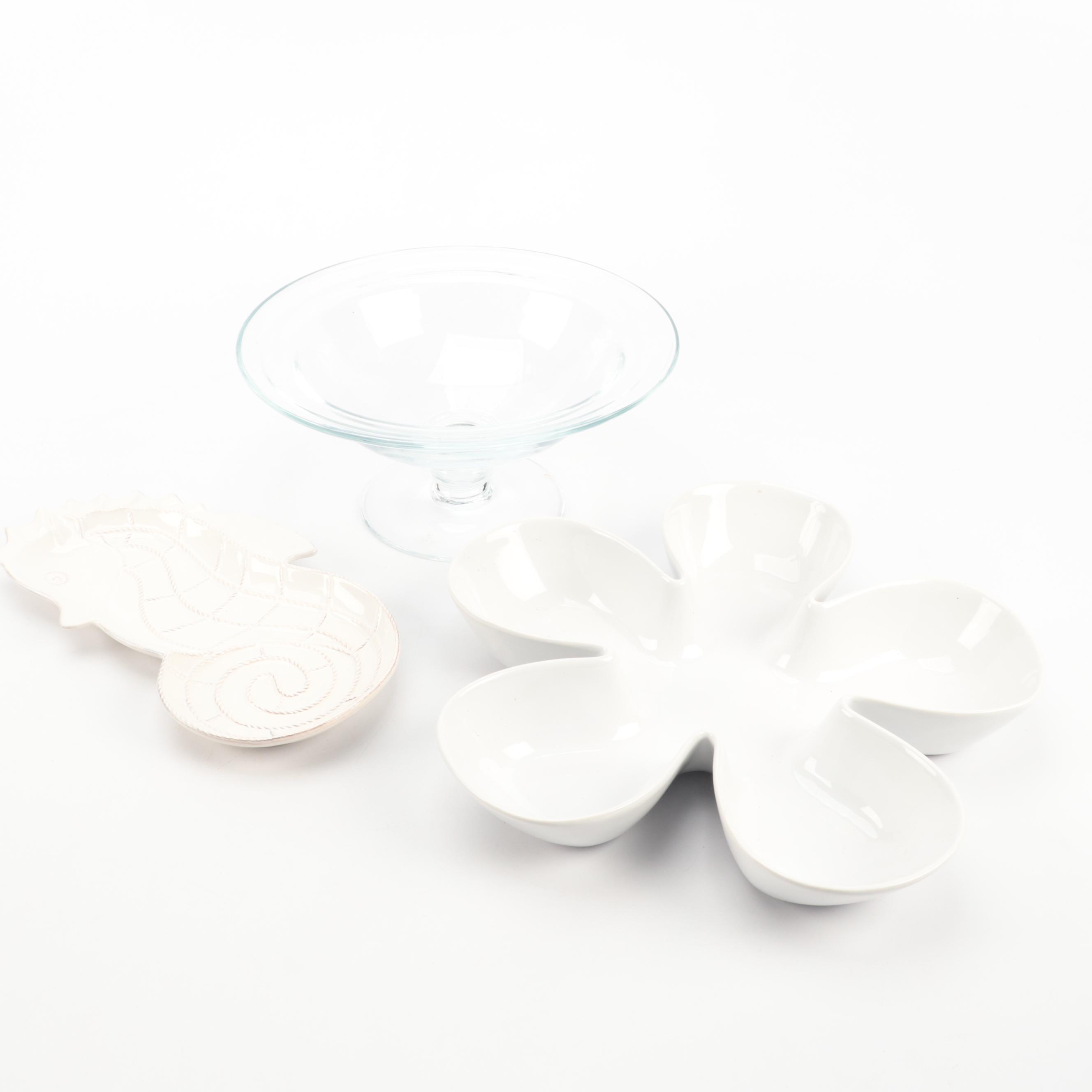 William Sonoma Terracotta Centerpiece Bowl with Other Serveware