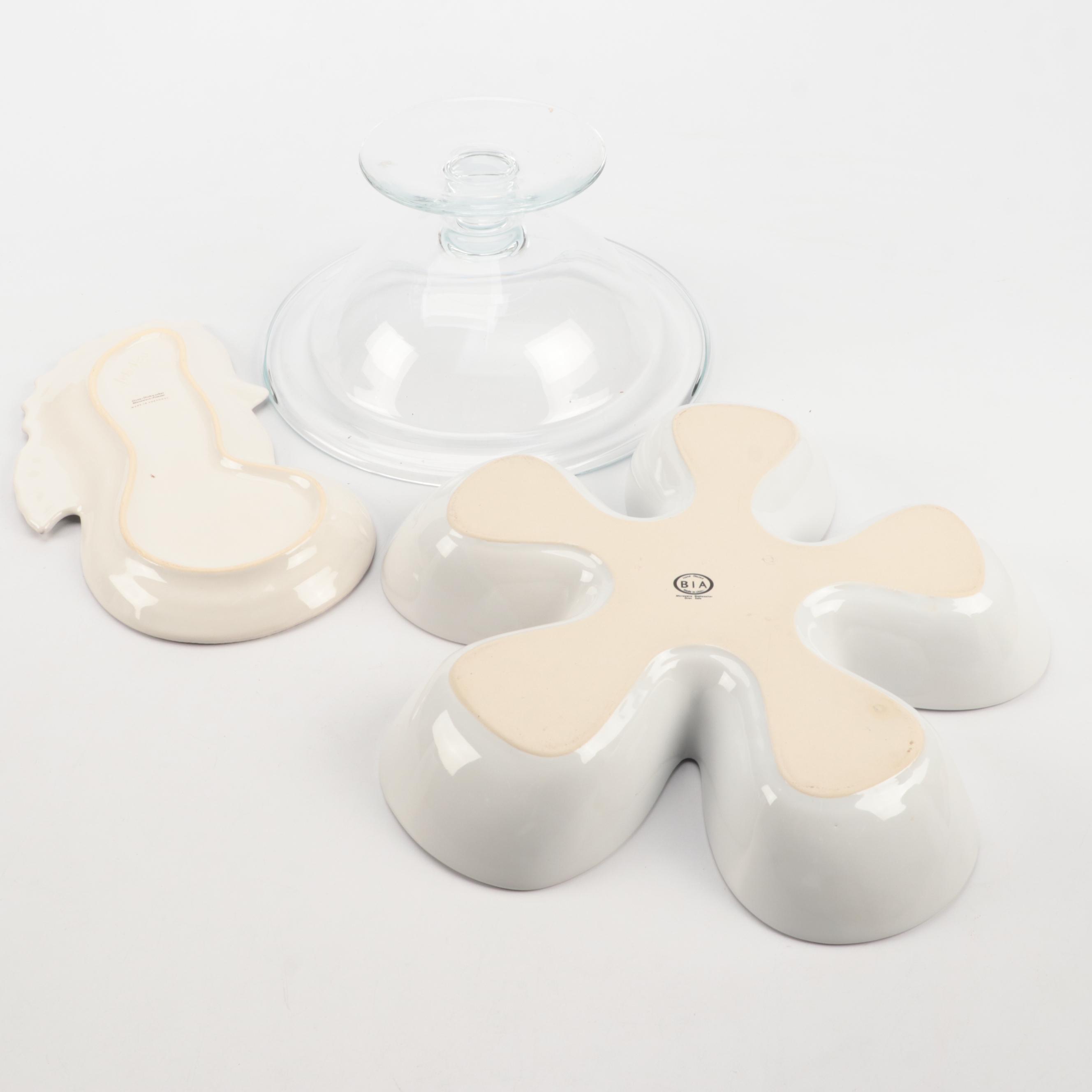 William Sonoma Terracotta Centerpiece Bowl with Other Serveware