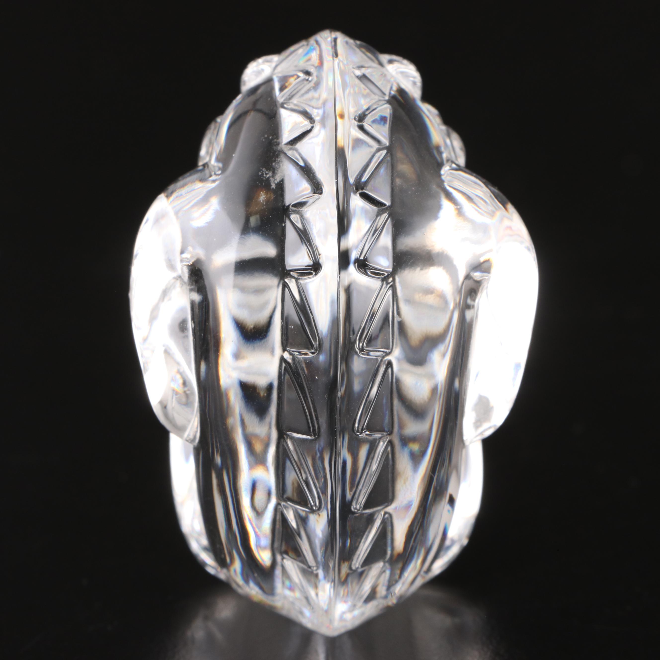 Steuben Art Glass "Dragon" Hand Cooler Designed by Lloyd Atkins