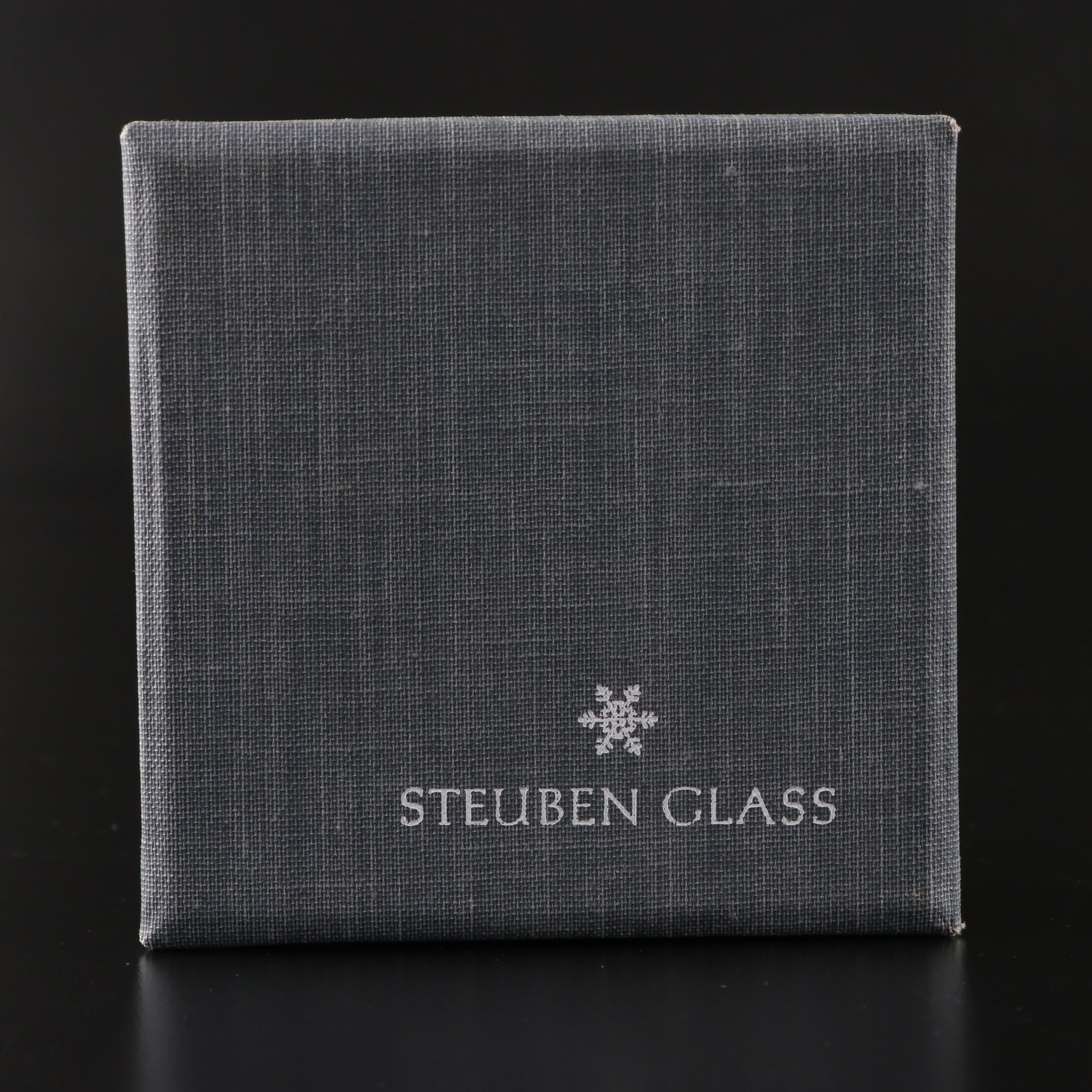 Steuben Art Glass "Dragon" Hand Cooler Designed by Lloyd Atkins