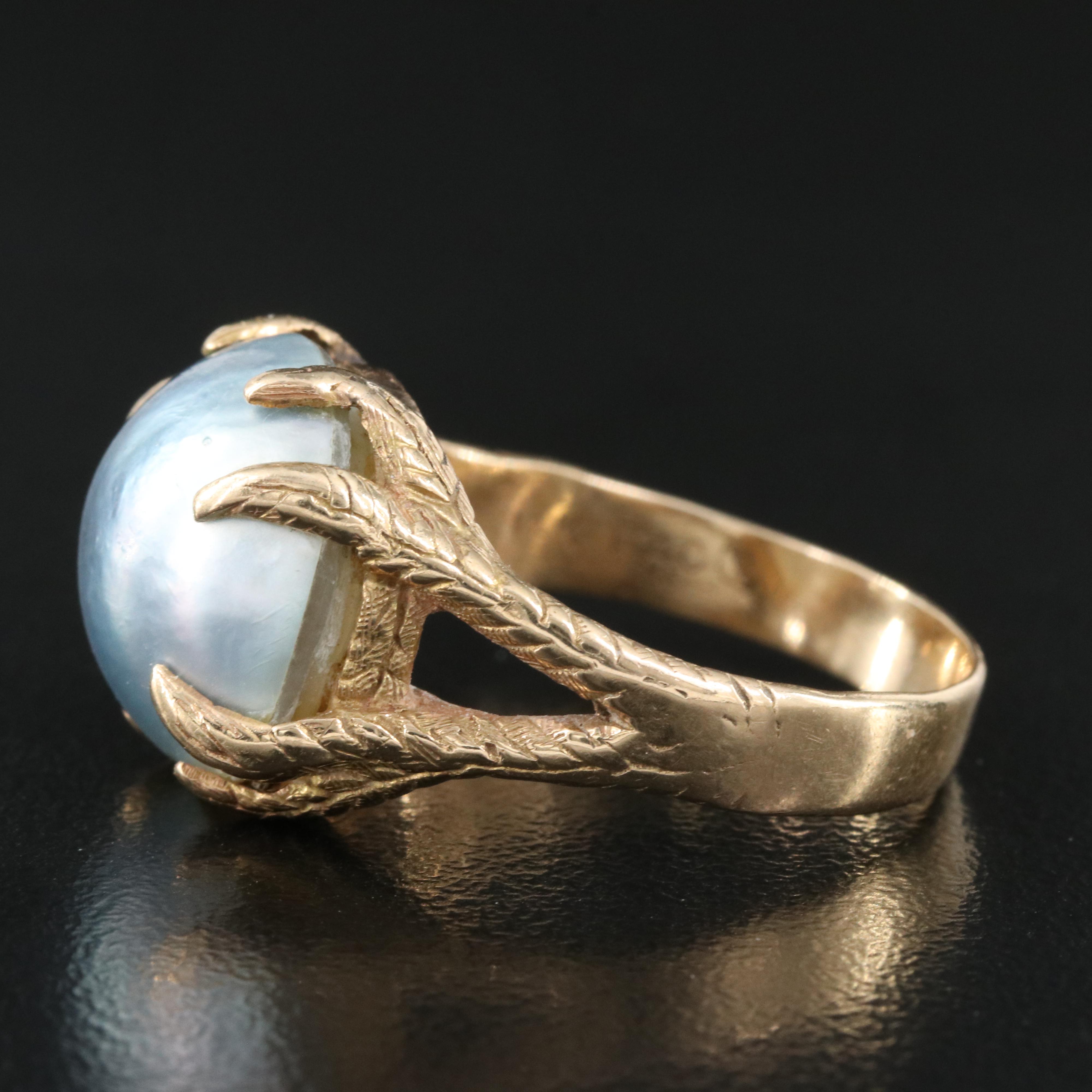14K 13.75 mm Pearl Ring
