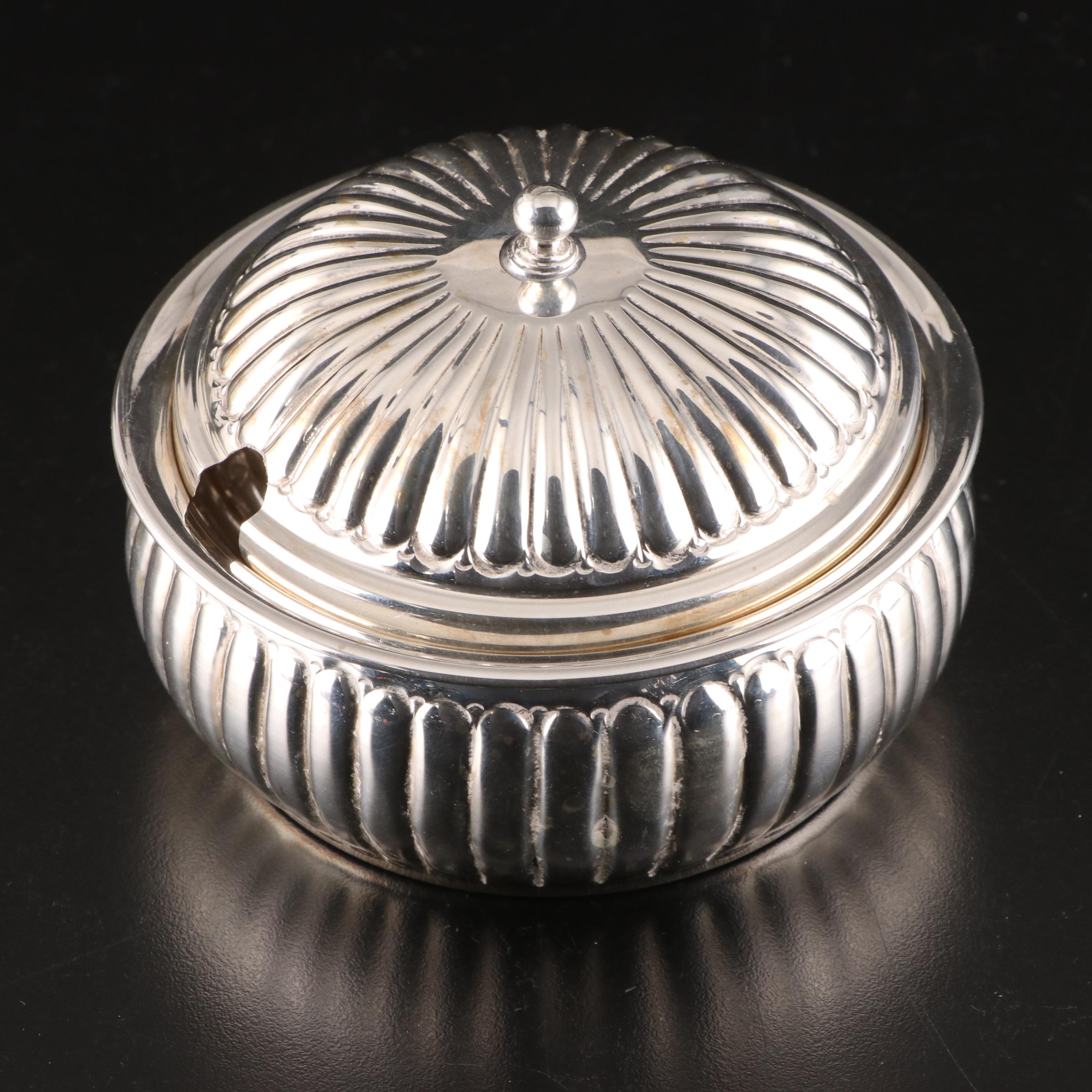 International and Gorham Sterling Silver Bread Trays with 900 Silver Bowl