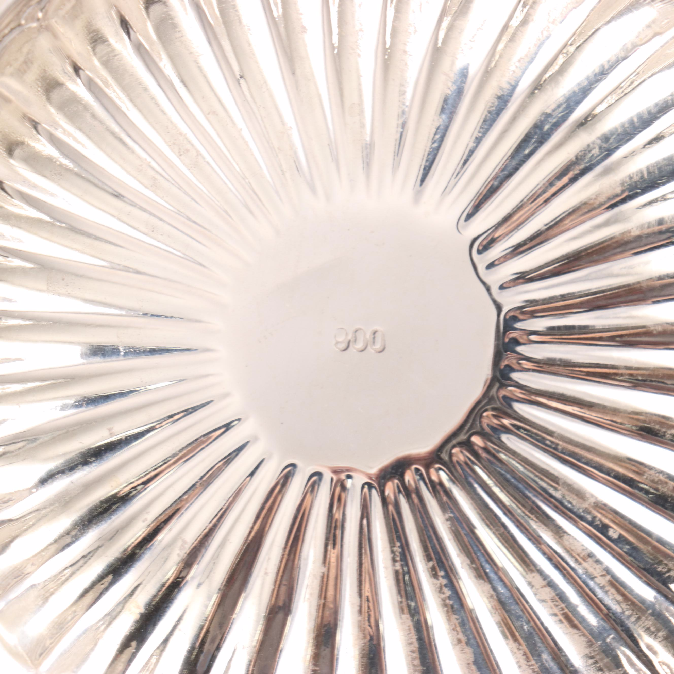 International and Gorham Sterling Silver Bread Trays with 900 Silver Bowl