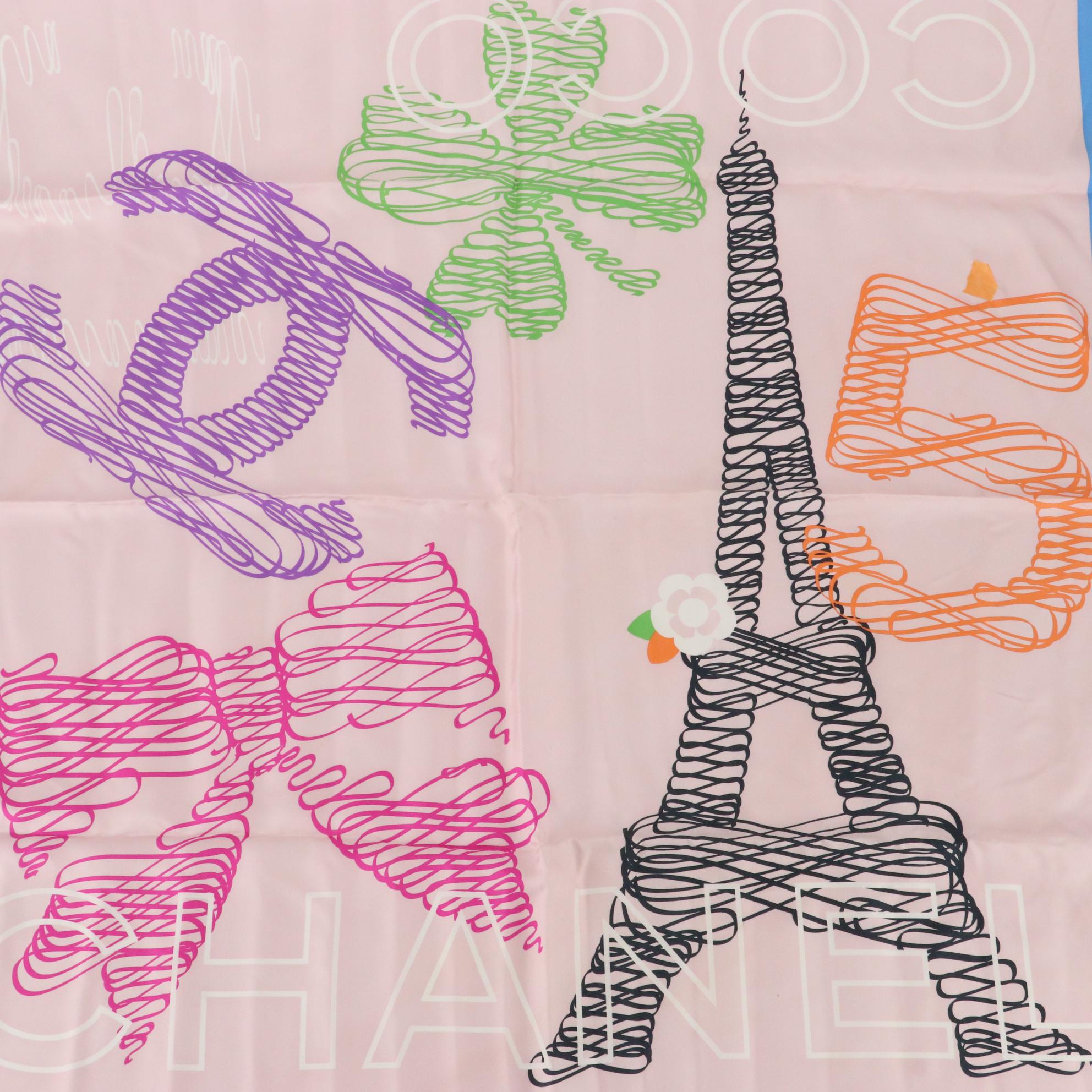 Chanel Coco Chanel No.5 Scarf in Silk Twill Print