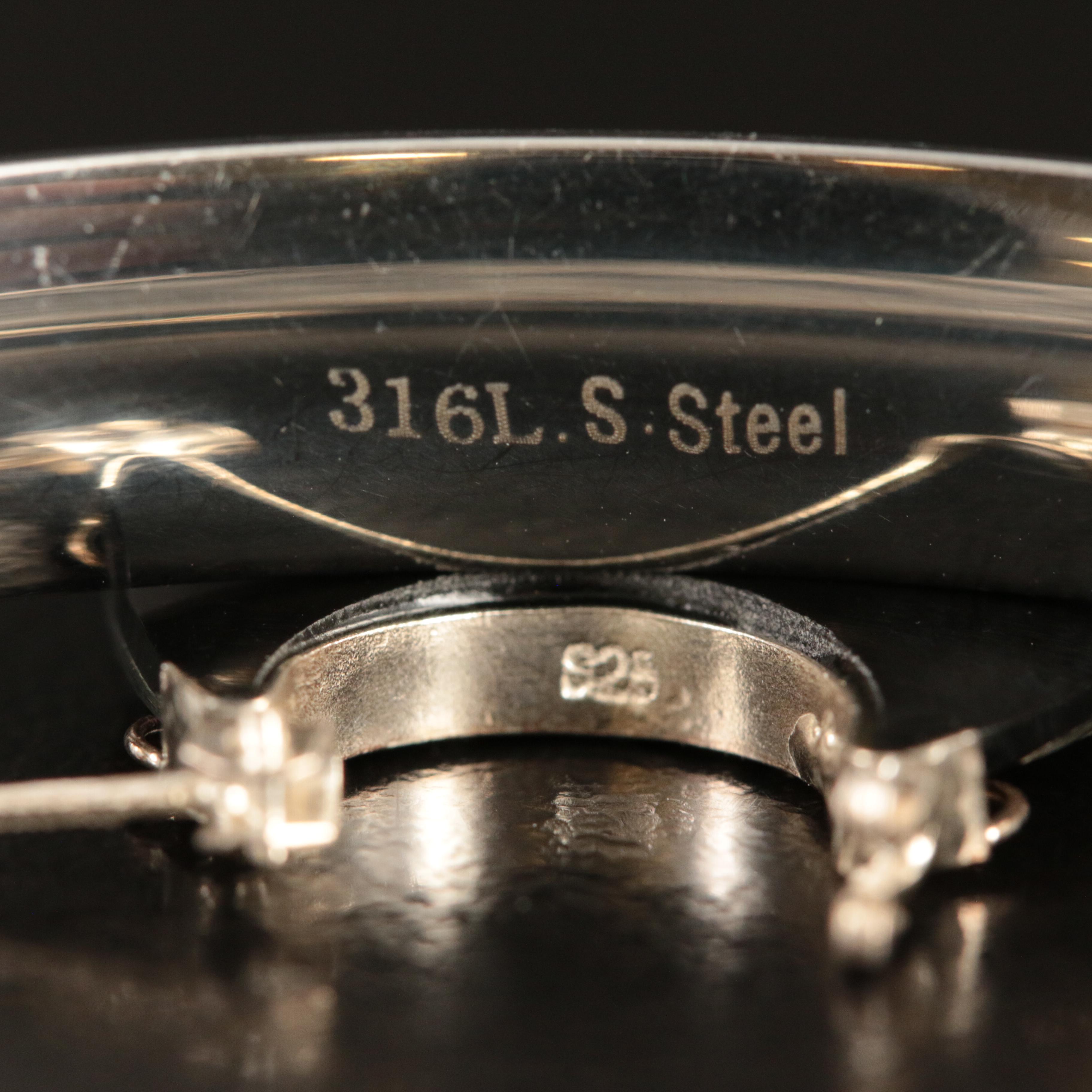 Abalone Bangle and Sterling Hoop Earrings