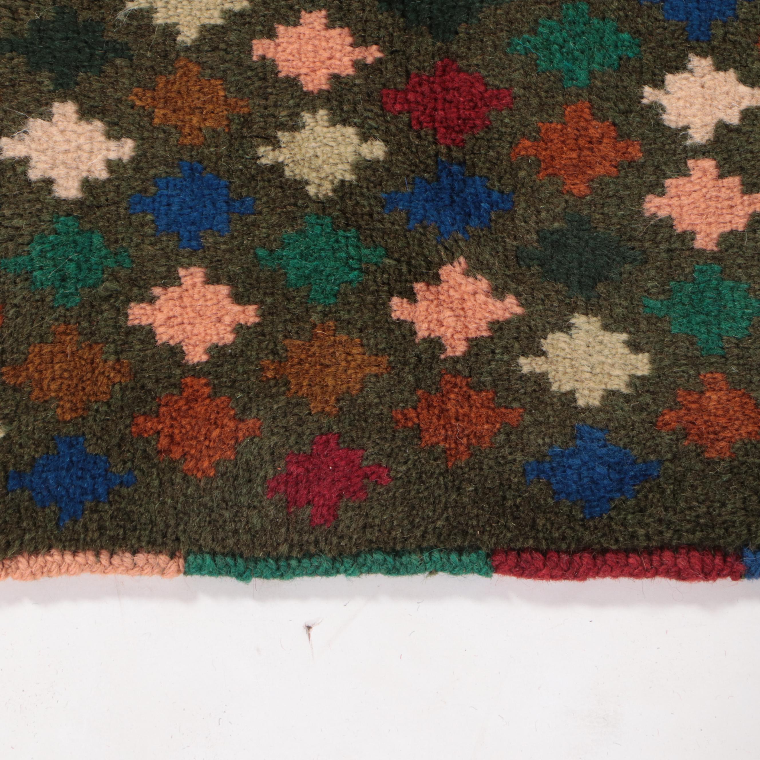 3'2 x 4'8 Hand-Knotted Afghan Baluch Accent Rug