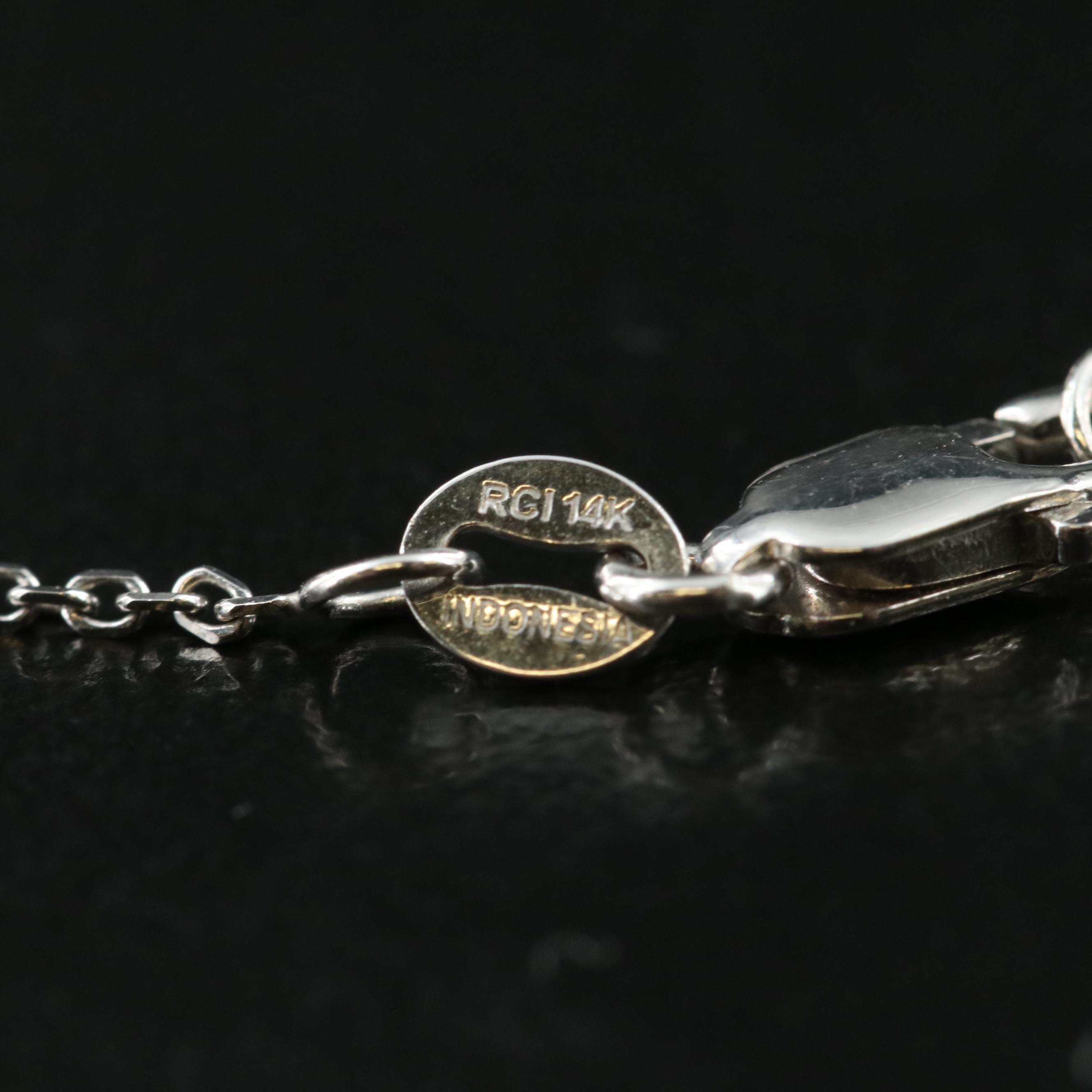 14K 1.74 CTW Diamond Chevron Necklace