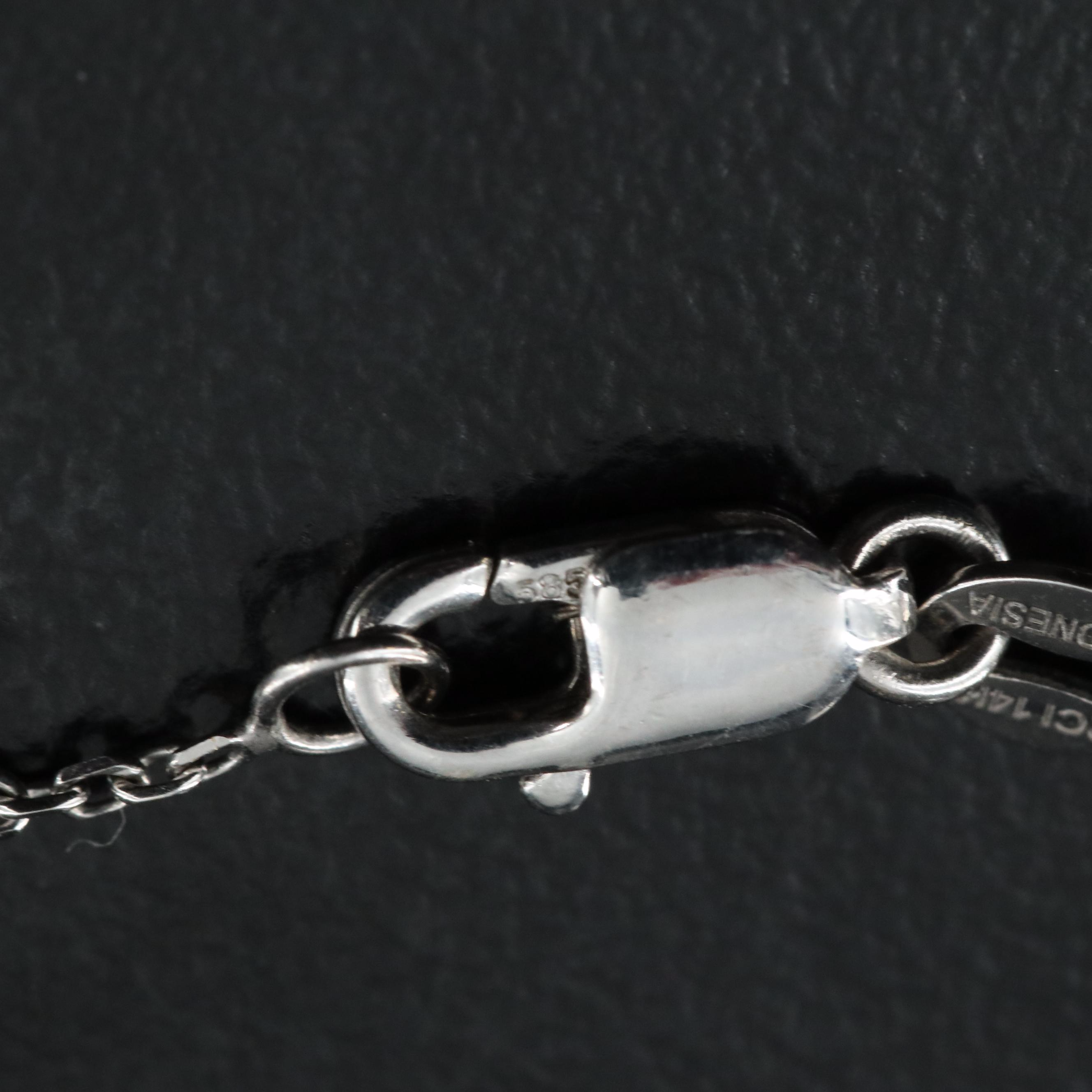 14K 1.74 CTW Diamond Chevron Necklace