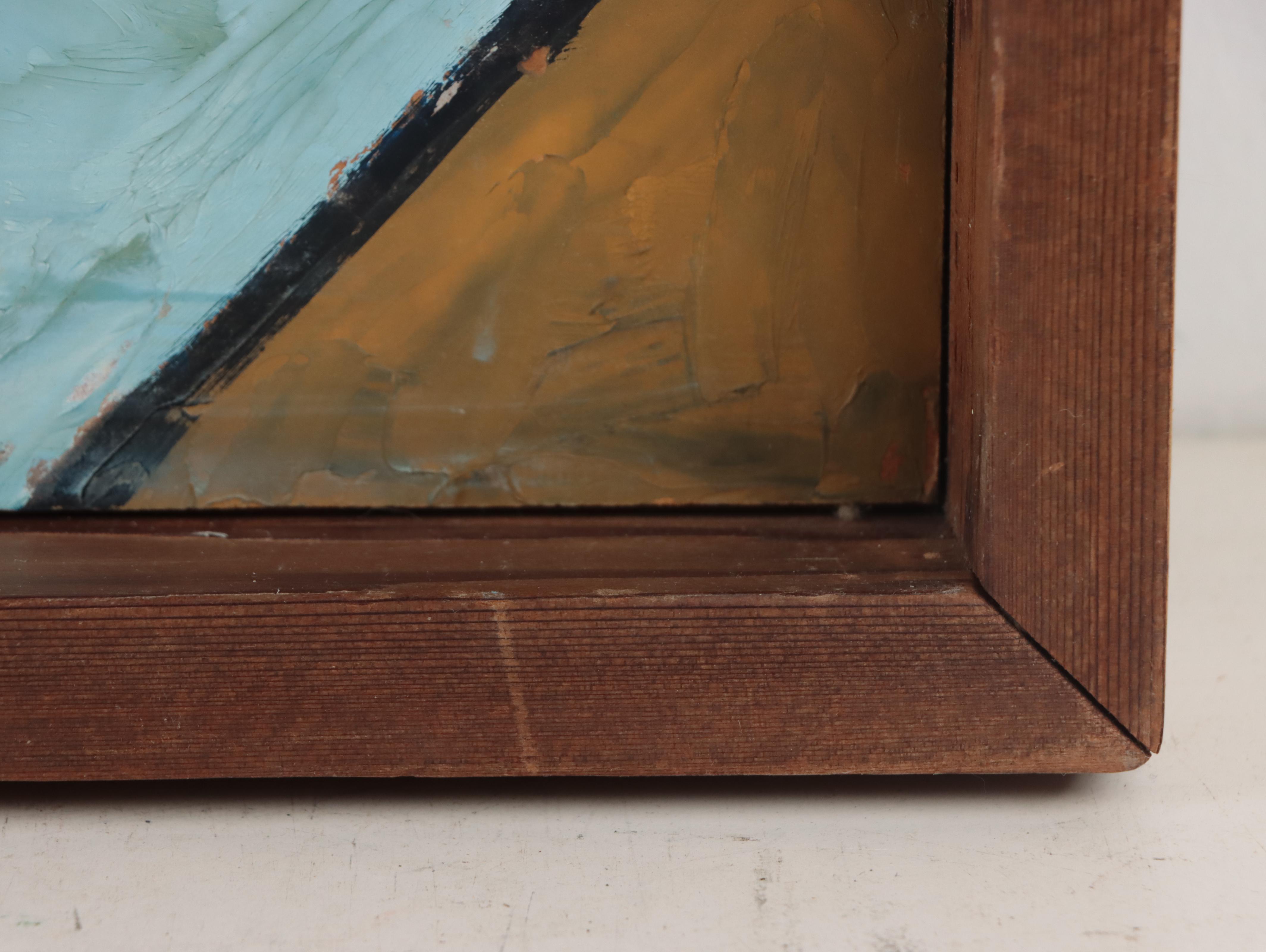 Cedric Chang Oil Painting "Nude Resting," 1961