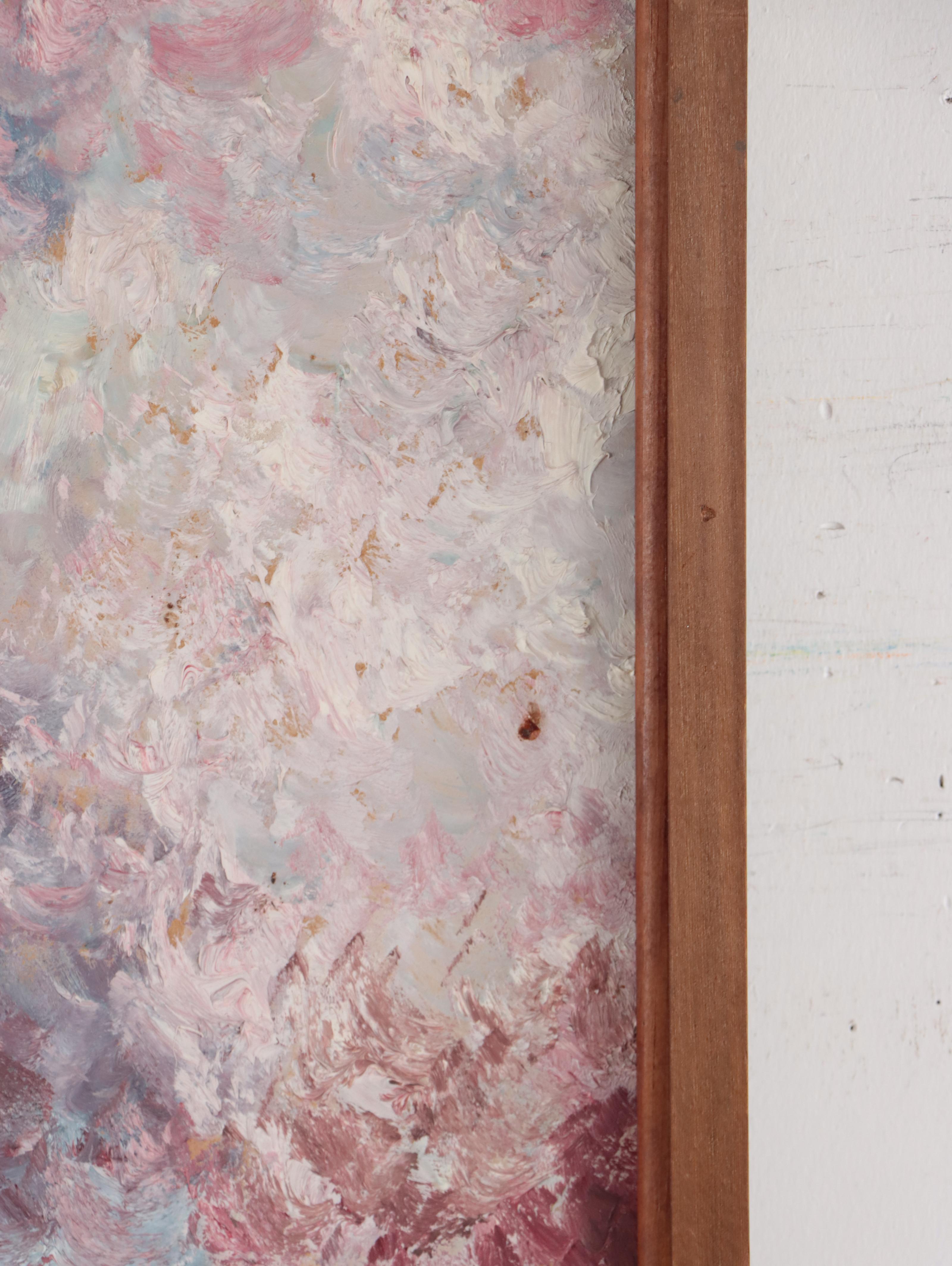 Cedric Chang Oil Painting "Nude With Blue Robe," 1961