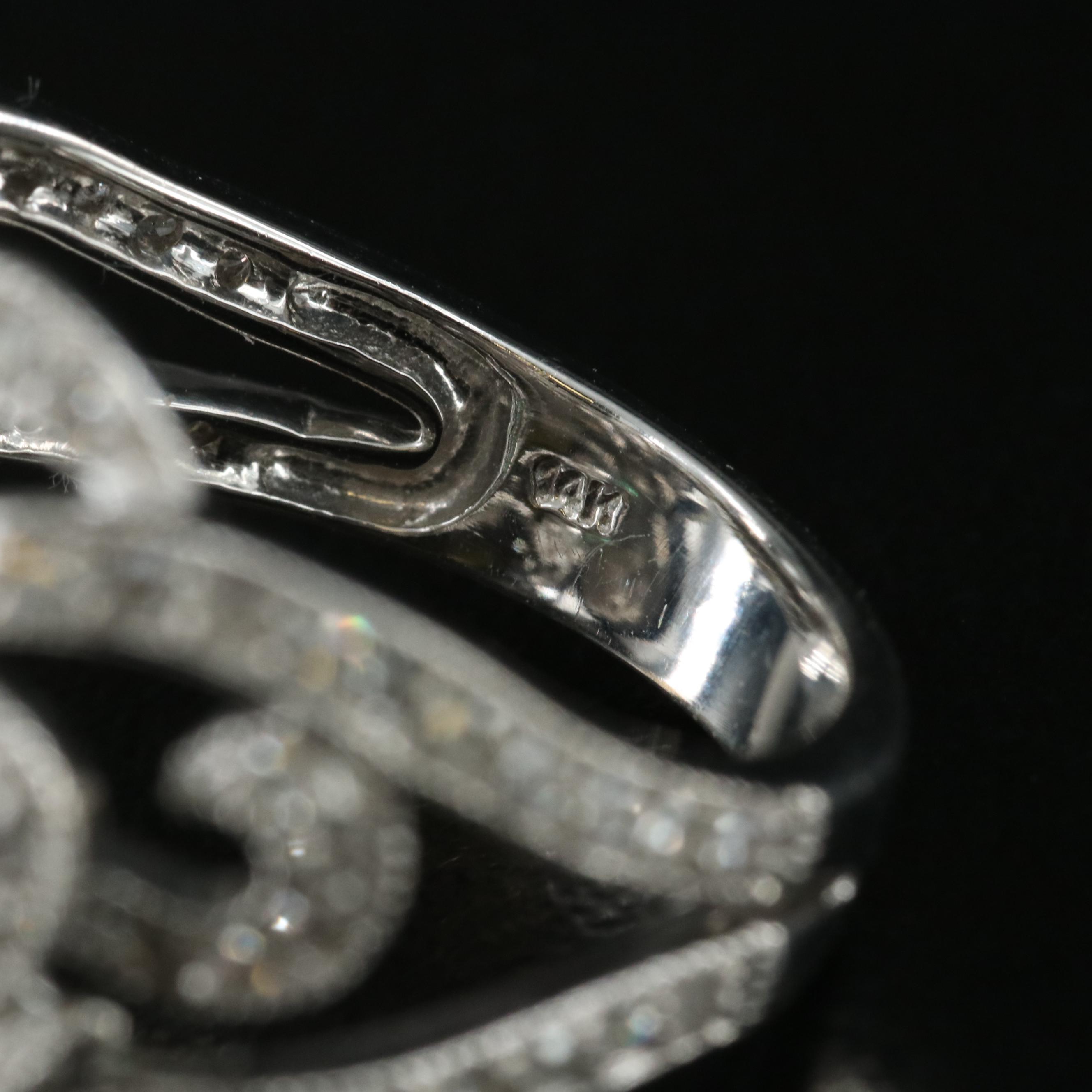 John C. Rinker 14K Emerald and 1.13 CTW Diamond Octopus Ring