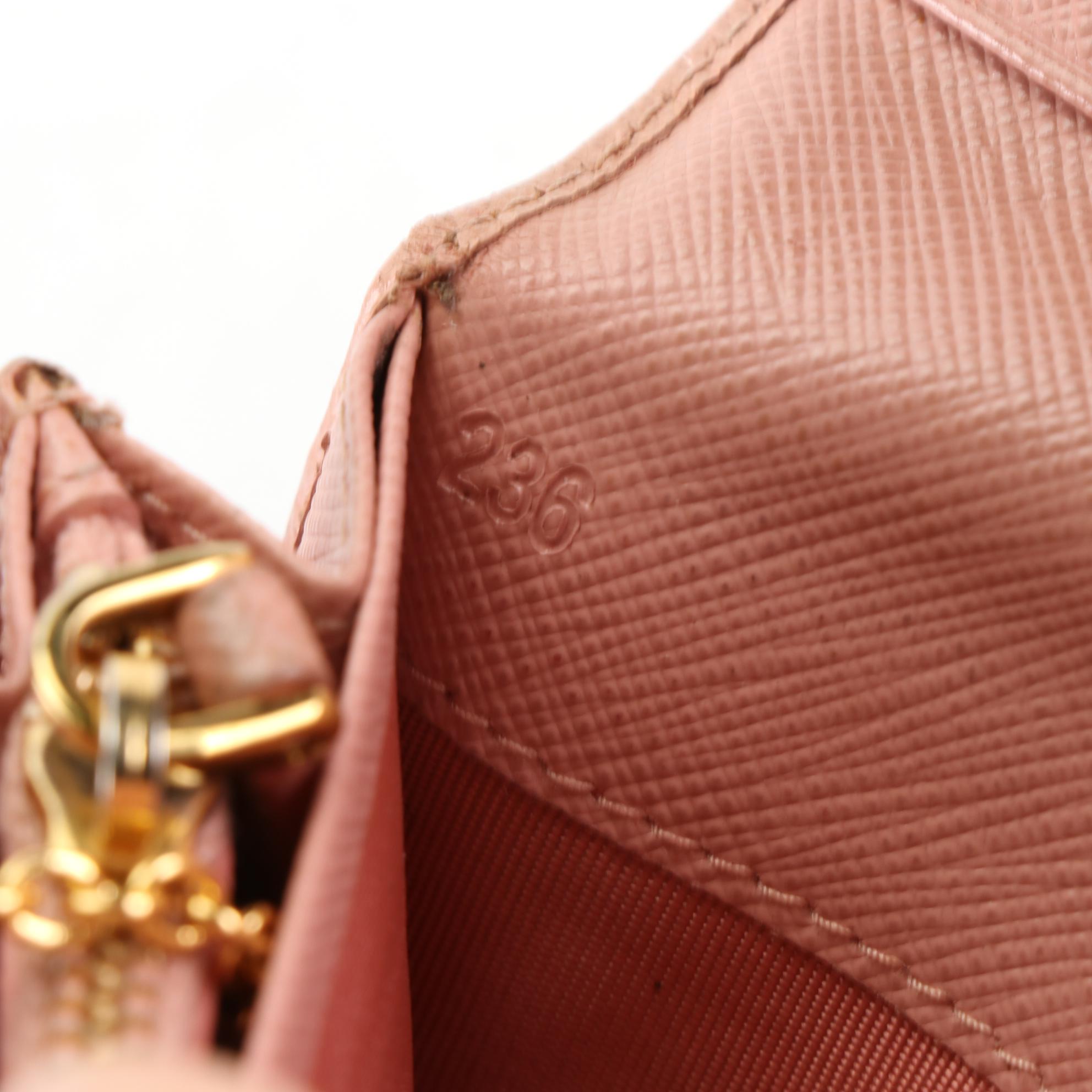 Prada Saffiano Leather Continental Wallet