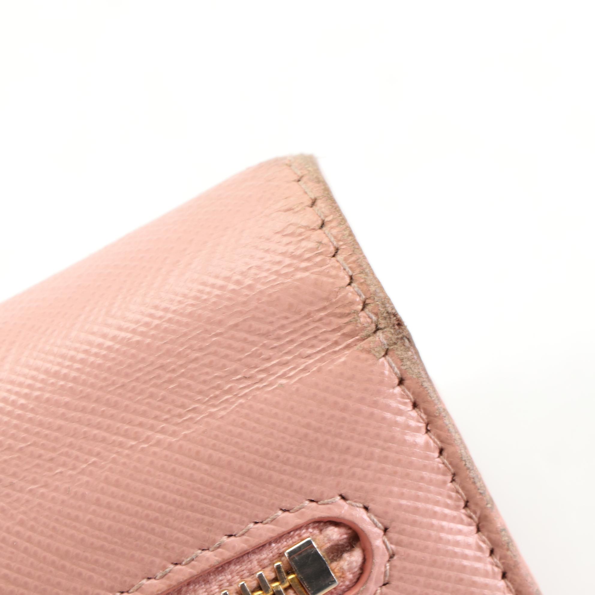 Prada Saffiano Leather Continental Wallet