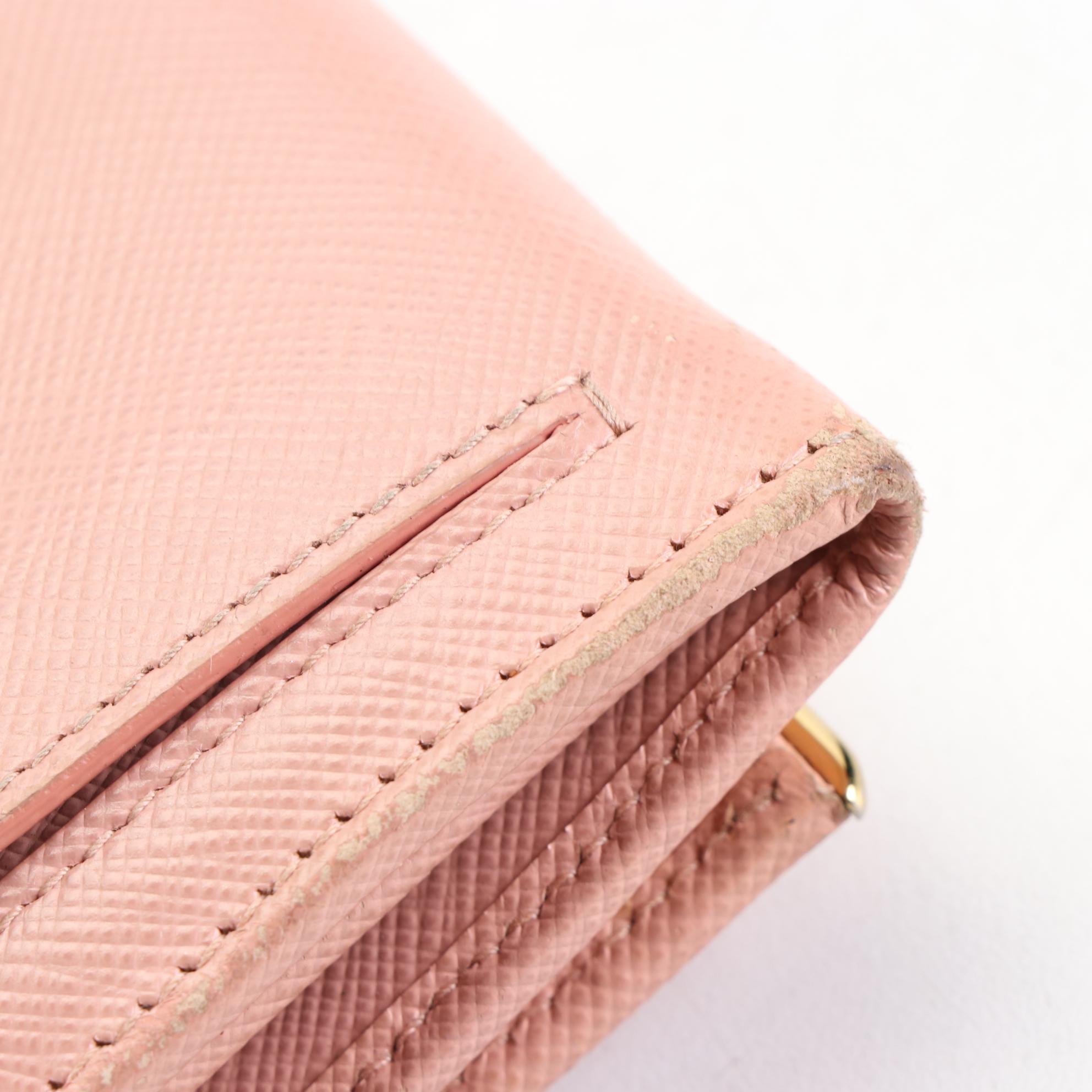 Prada Saffiano Leather Continental Wallet