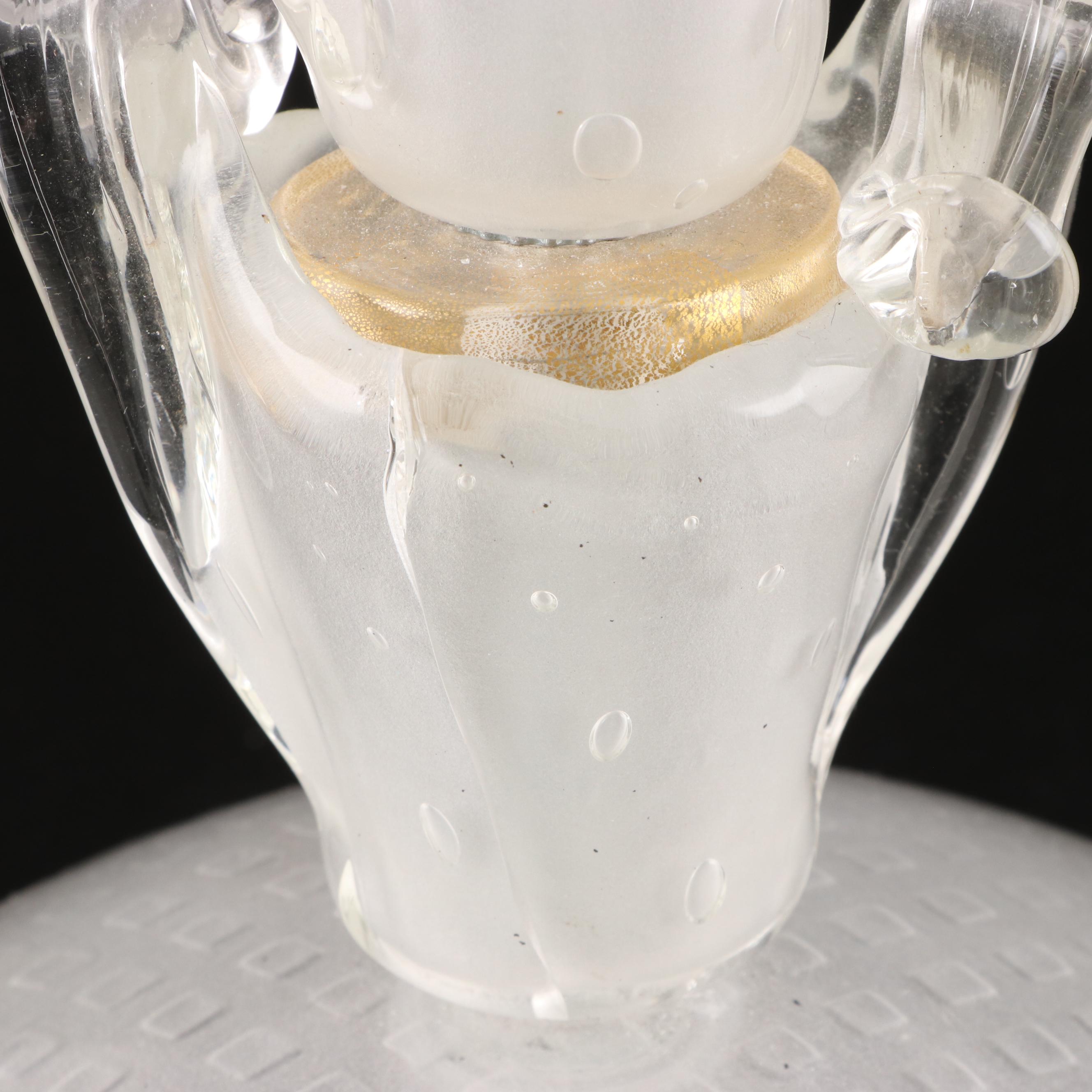 Pair of Stacking Art Glass Table Lamps, Contemporary