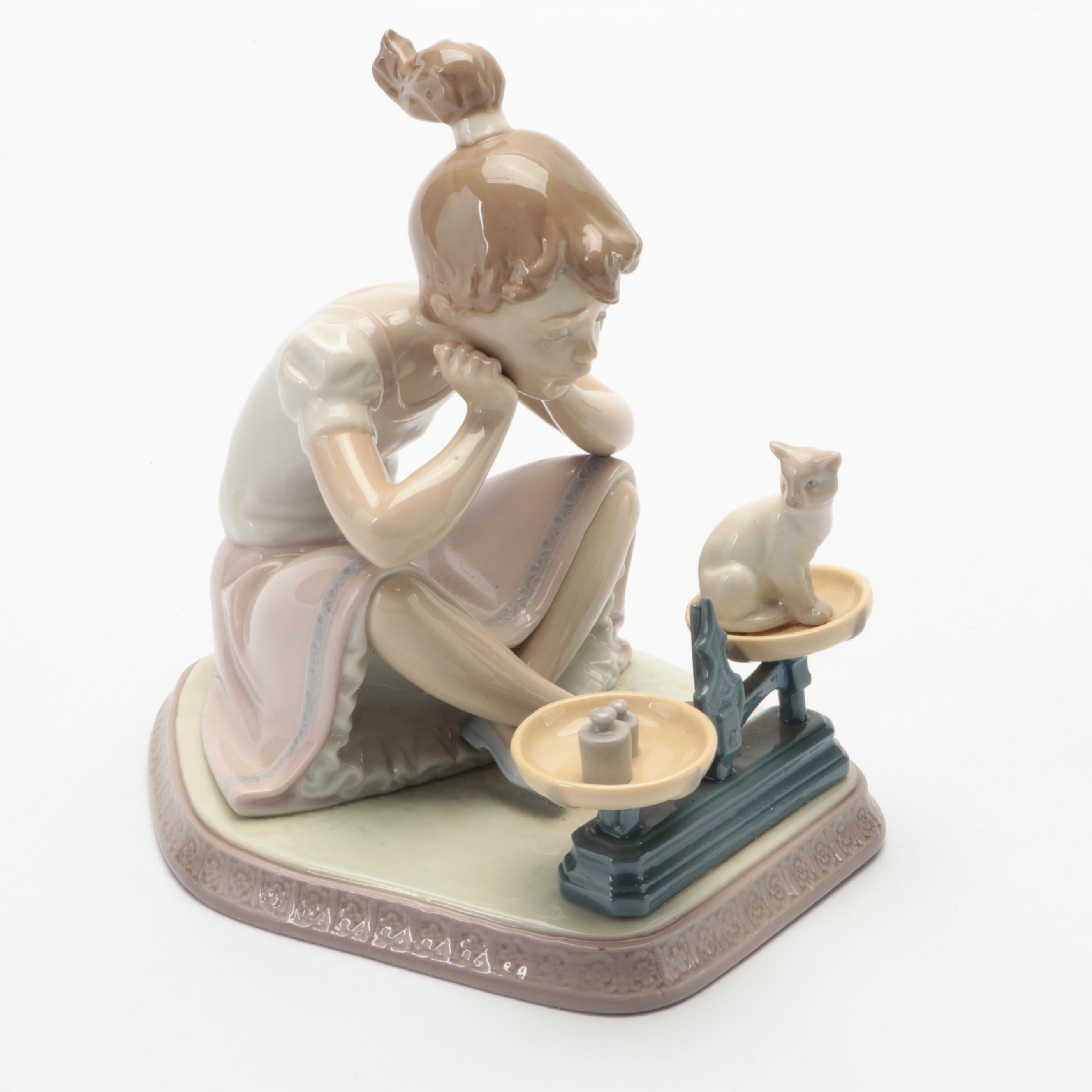 Lladró "Joy in a Basket" and "How You've Grown" Porcelain Figurines
