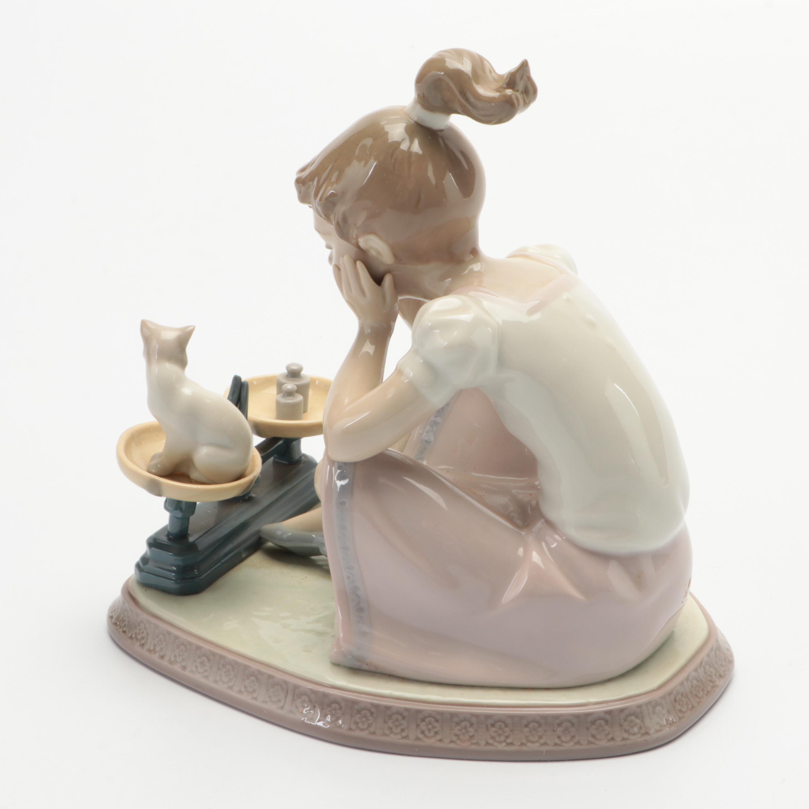 Lladró "Joy in a Basket" and "How You've Grown" Porcelain Figurines