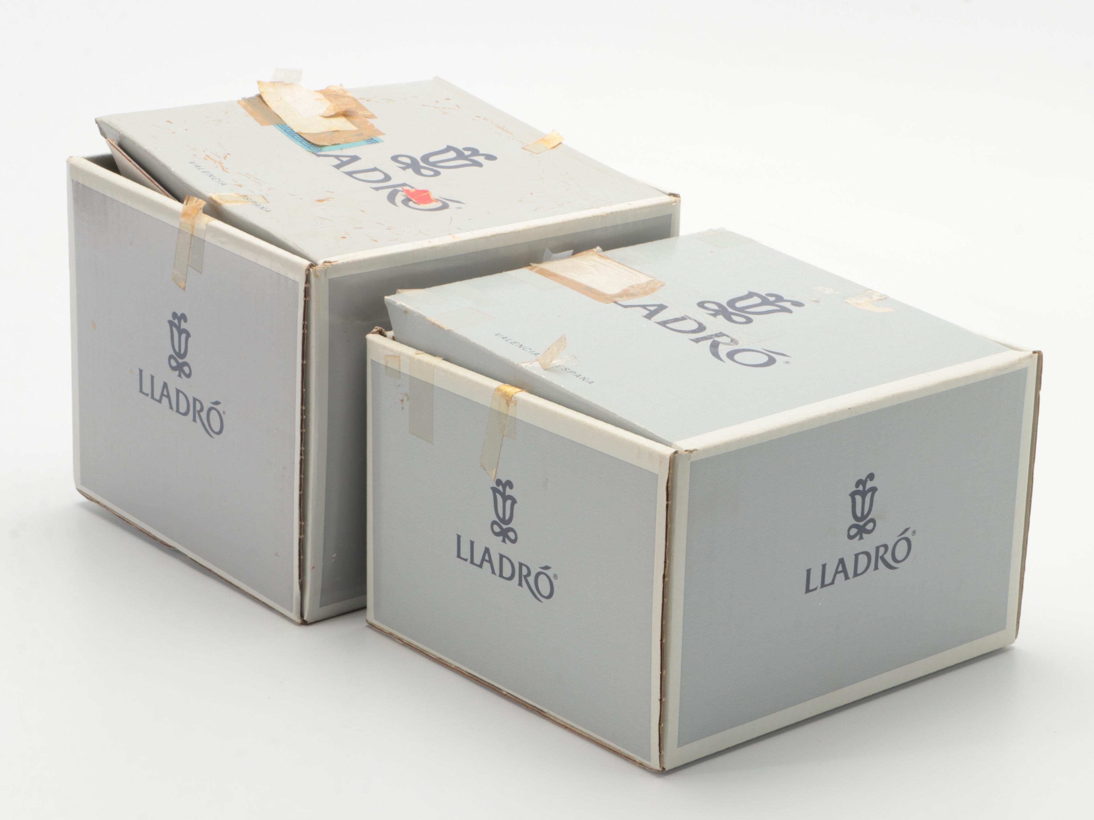 Lladró "Joy in a Basket" and "How You've Grown" Porcelain Figurines