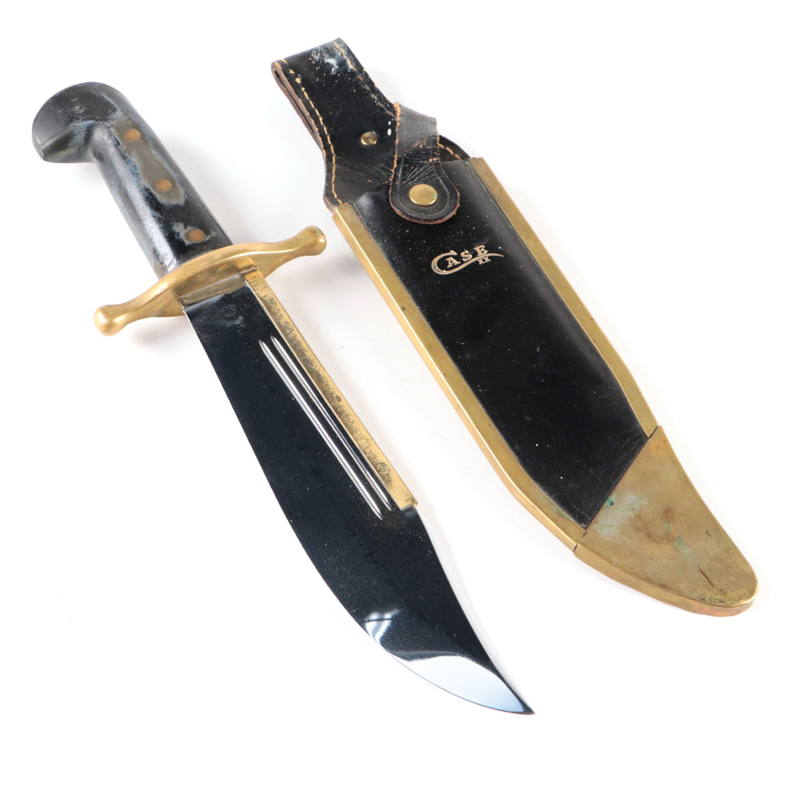 Case® Bowie Fixed Blade Knife with Leather Sheath