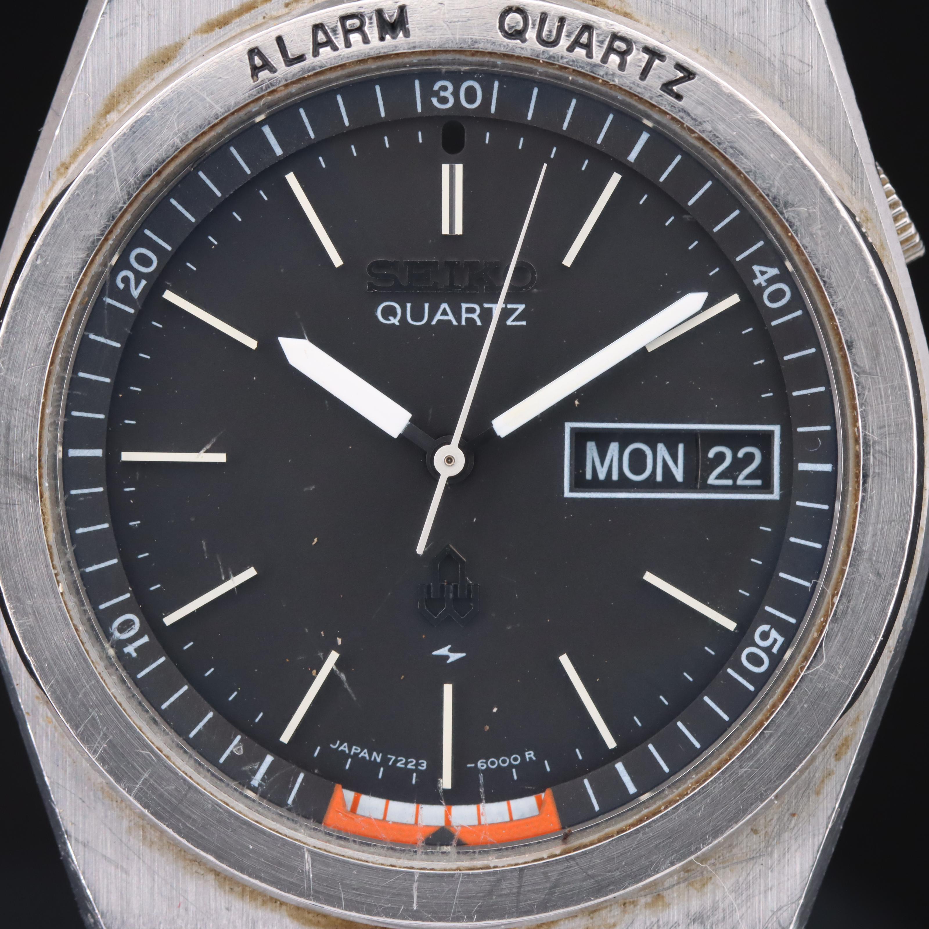 Seiko Alarm Quartz Stainless Steel Watch