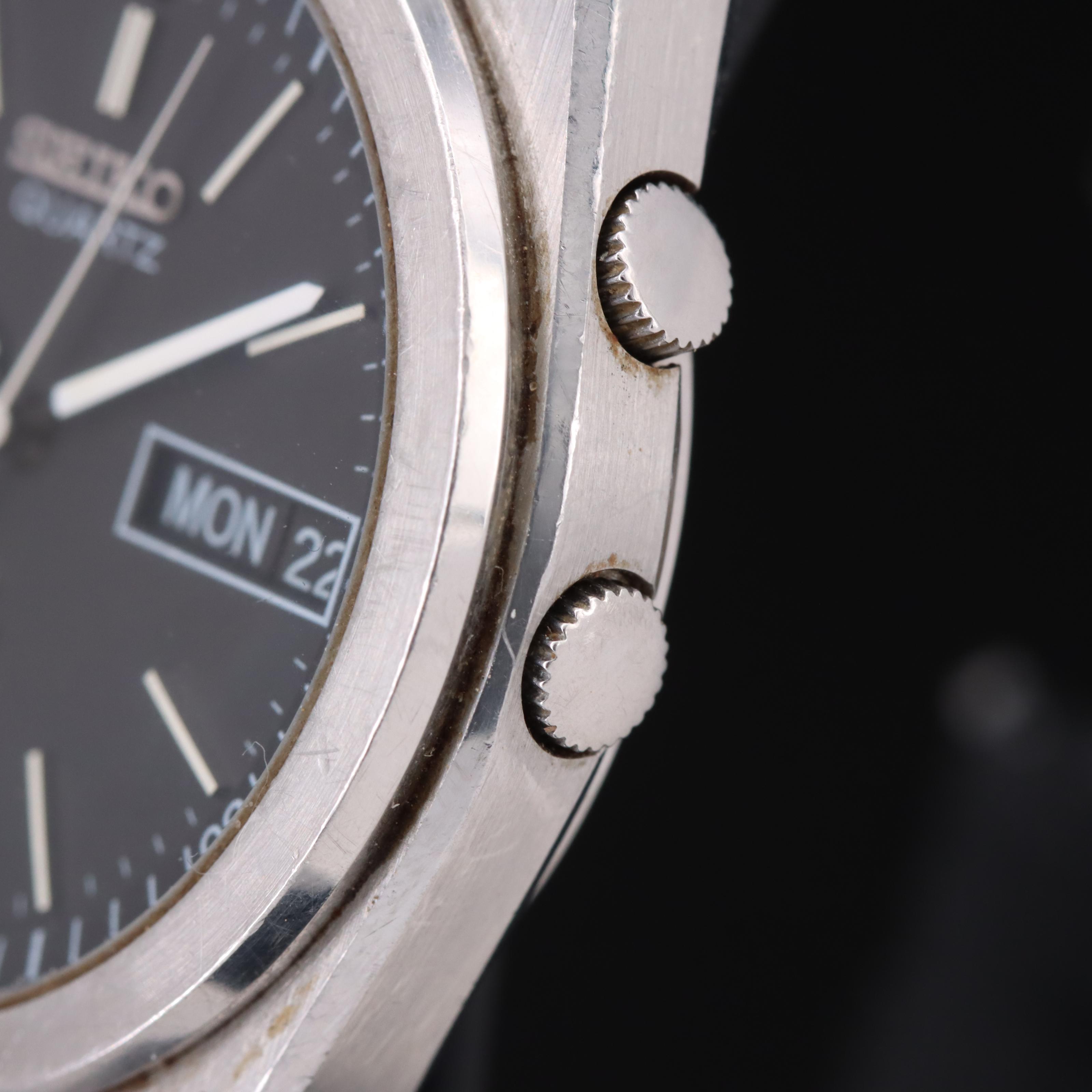 Seiko Alarm Quartz Stainless Steel Watch