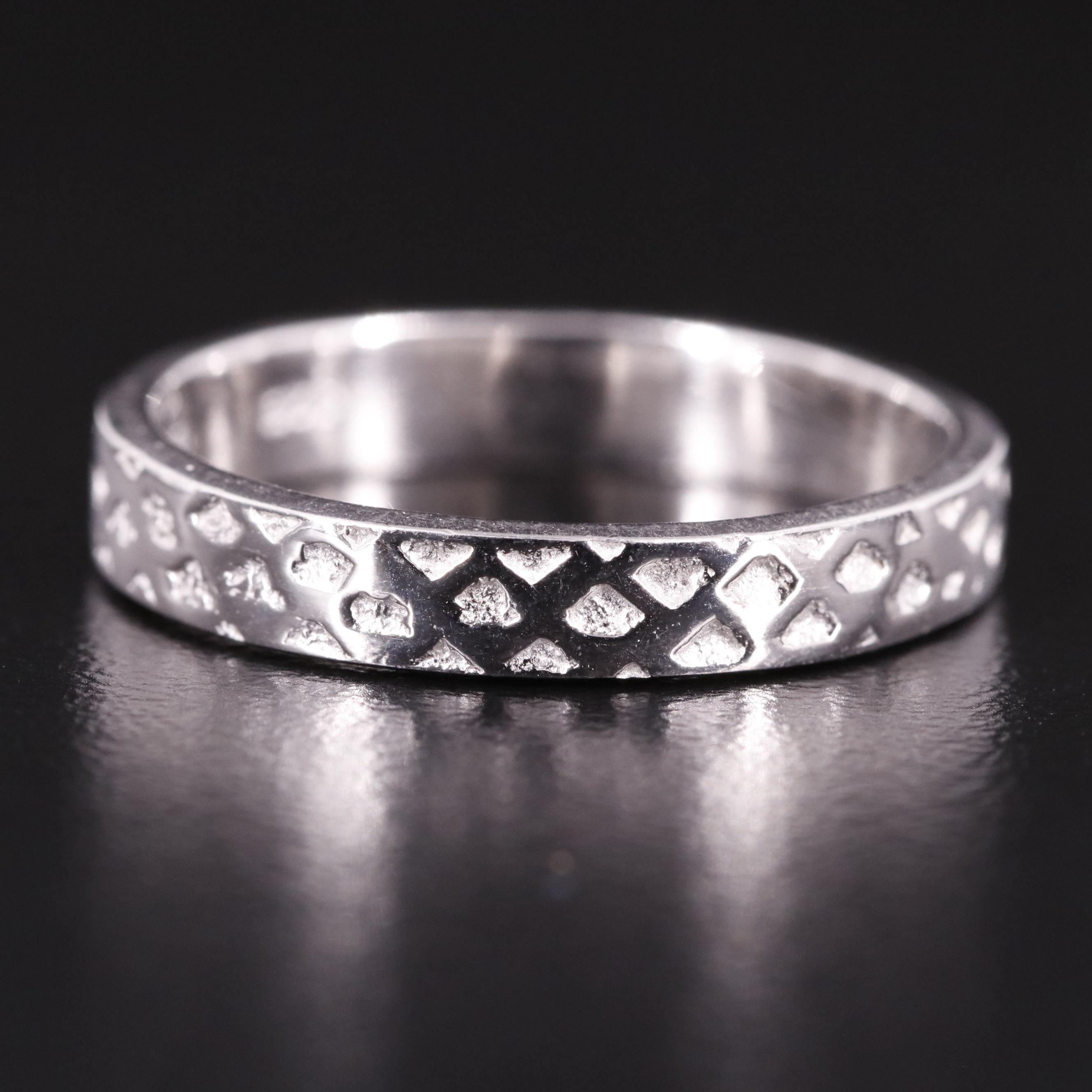Sterling Dimple Pattern Band