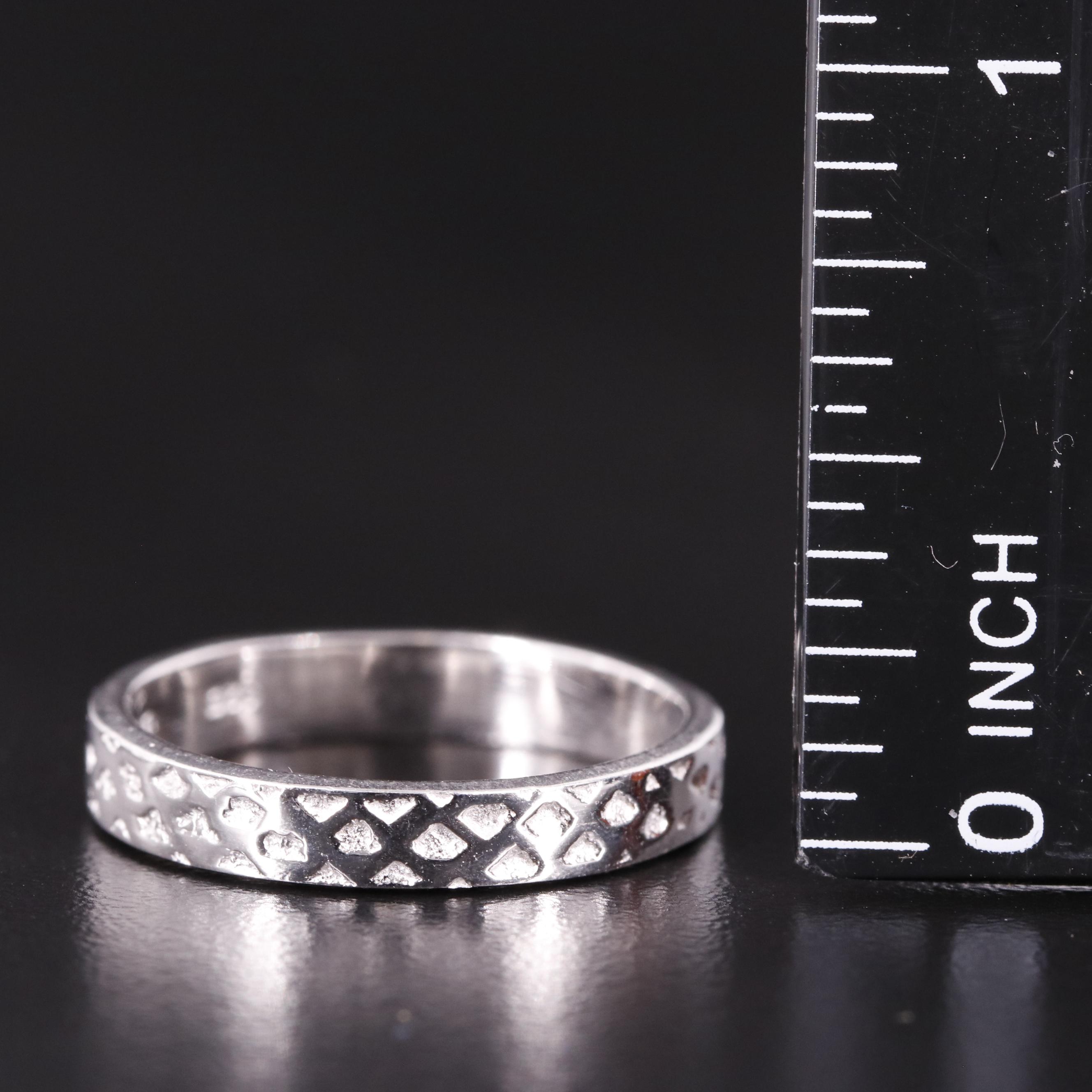 Sterling Dimple Pattern Band
