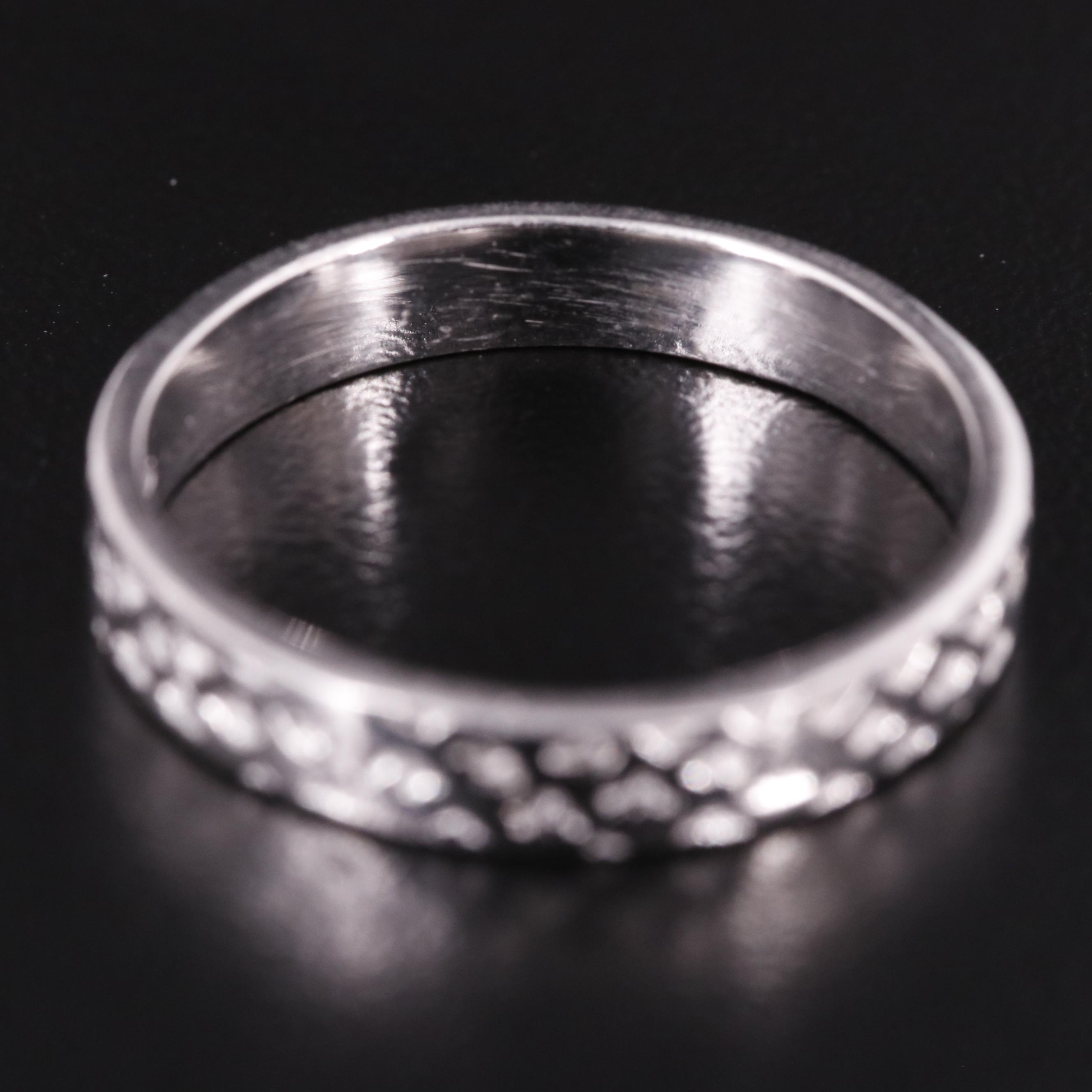 Sterling Dimple Pattern Band