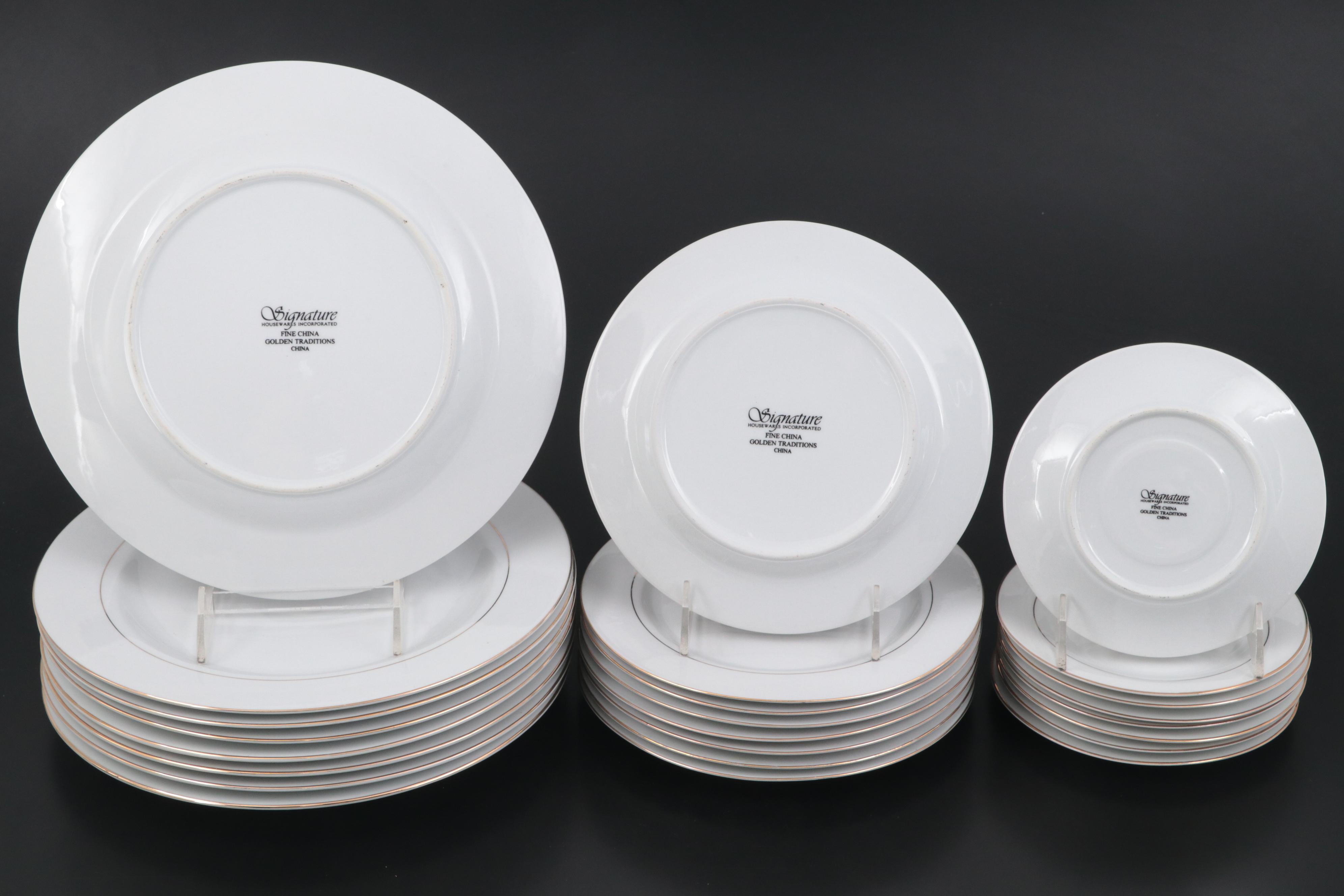 Signature "Golden Traditions" Ceramic Dinnerware