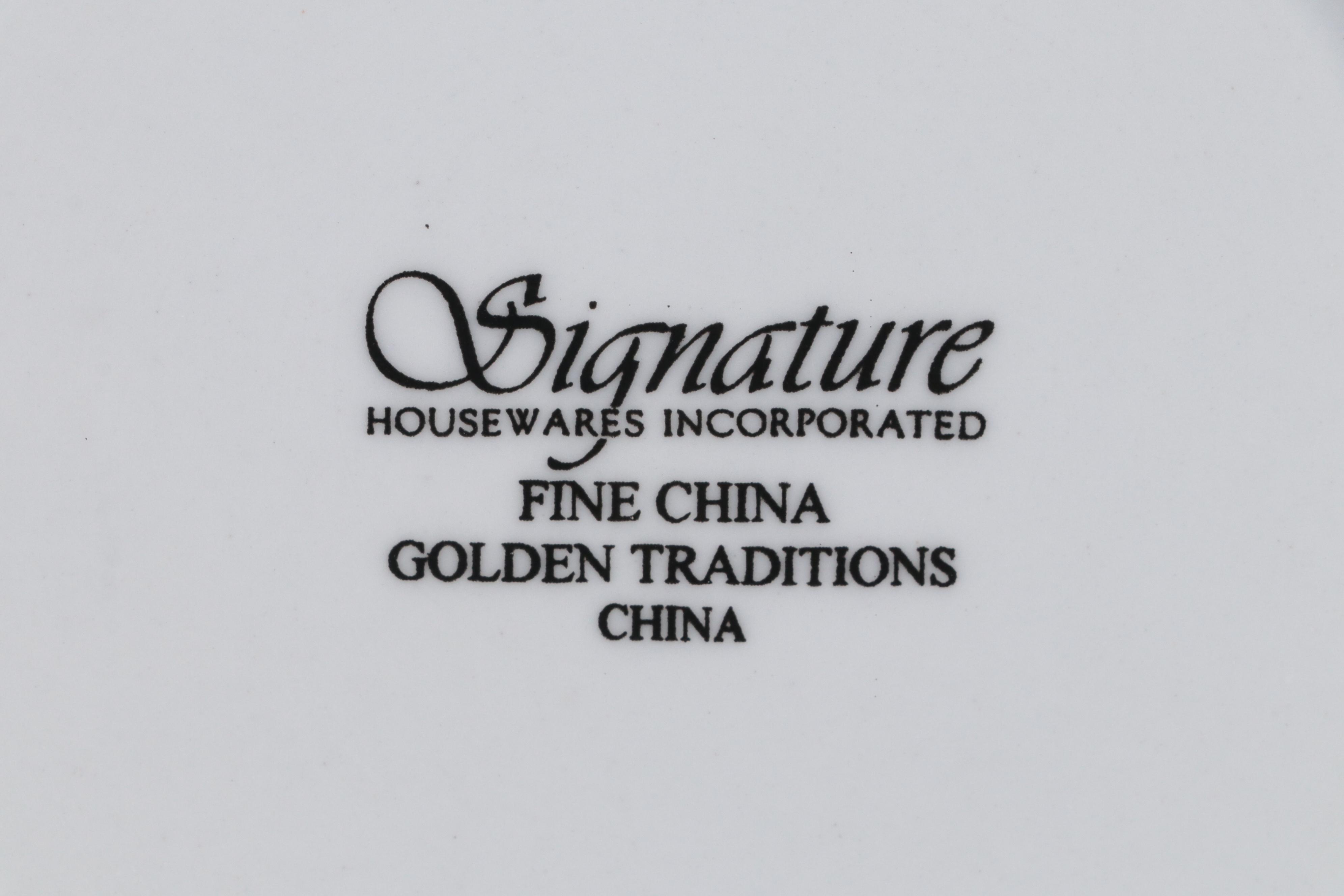 Signature "Golden Traditions" Ceramic Dinnerware